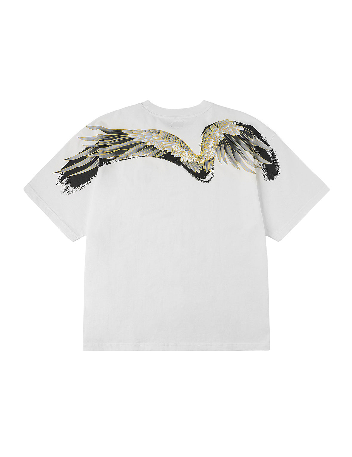 Crane Flying Wings with Daicock Print Loose Fit T-Shirt