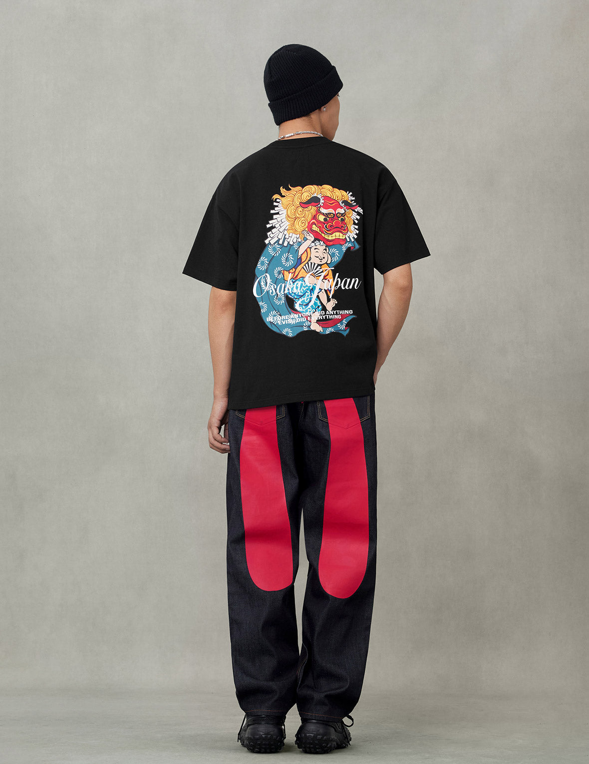 Godhead Lion Dance Print Relax Fit T-Shirt