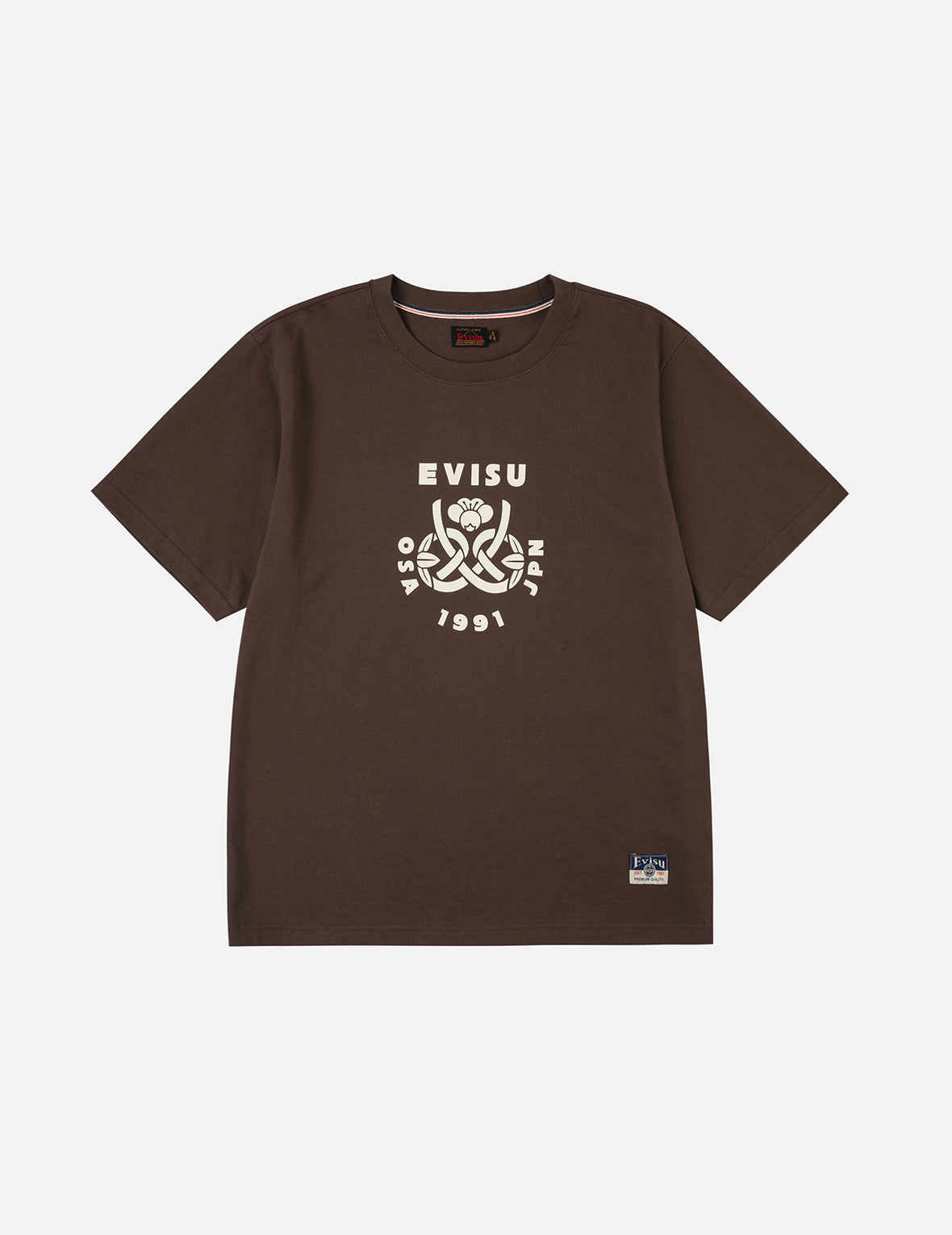 Wheel of Wisdom and  Daruma Daicock Print Regular Fit T-Shirt