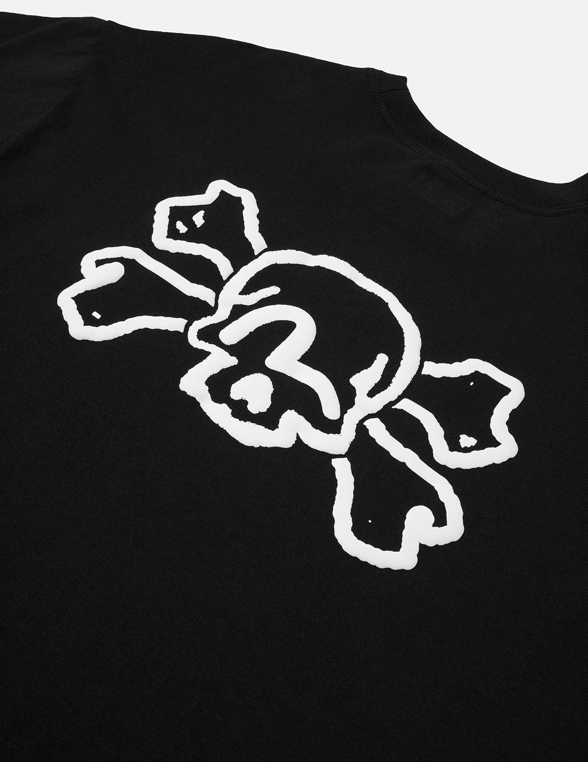 Skull and Seagull Print Oversized T-Shirt