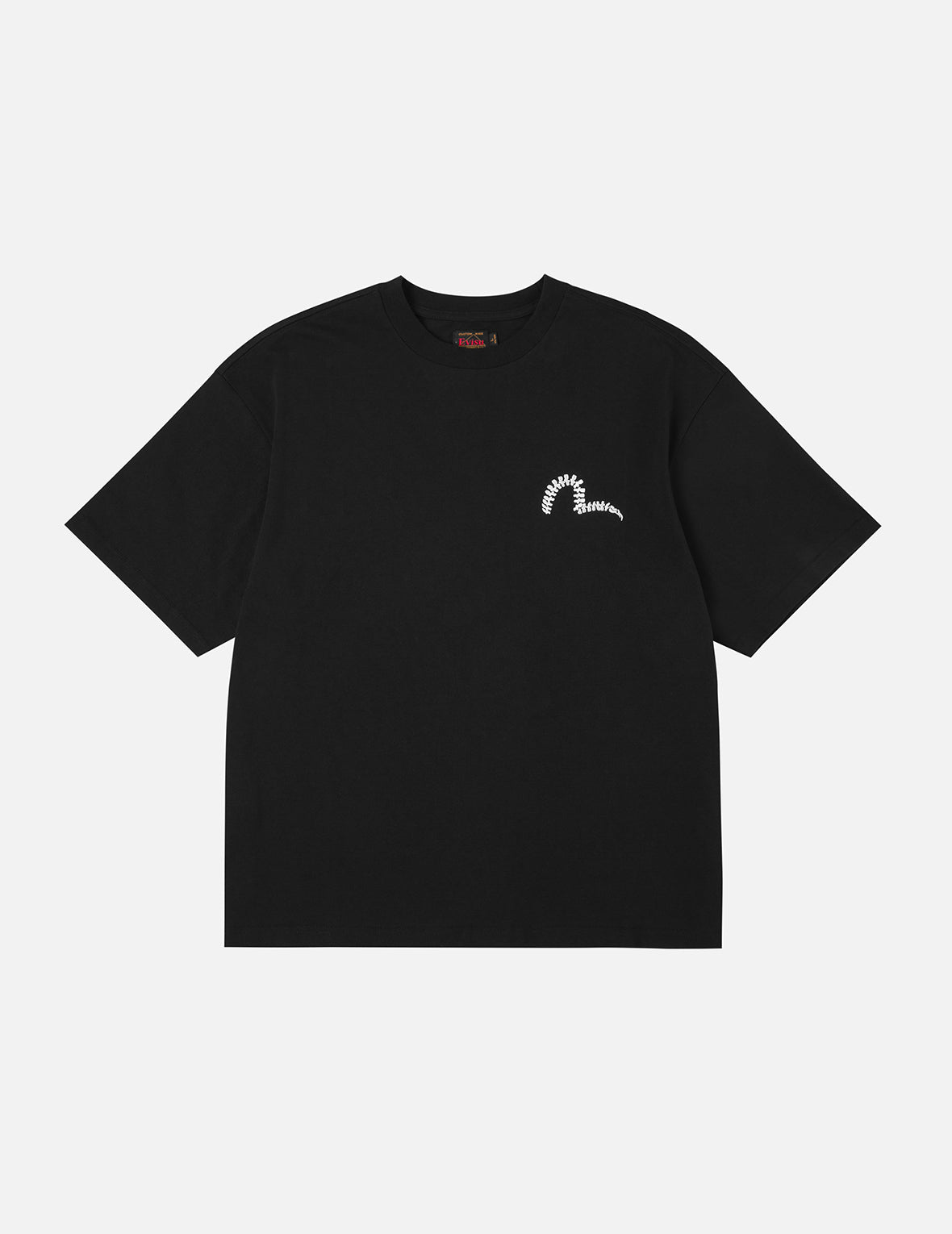 Skull and Seagull Print Oversized T-Shirt – EVISU
