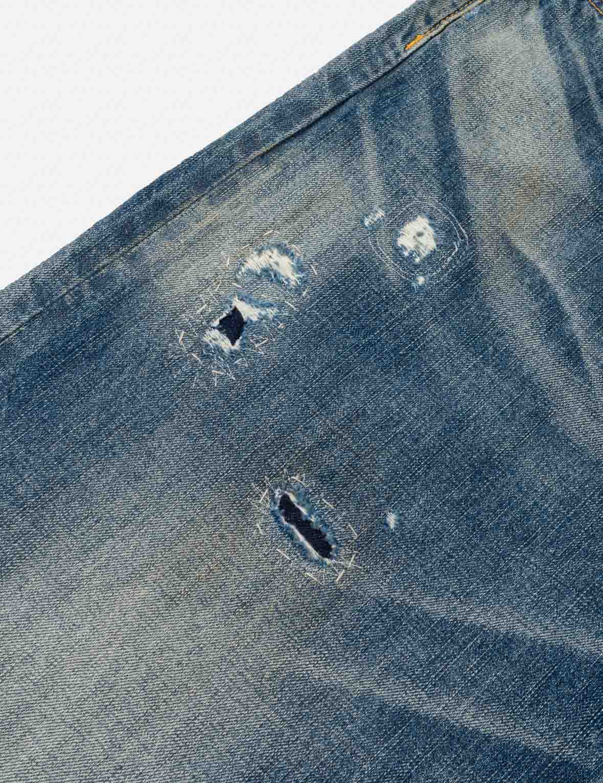 Uneven-Wash Seagull Selvedge Jeans #2038