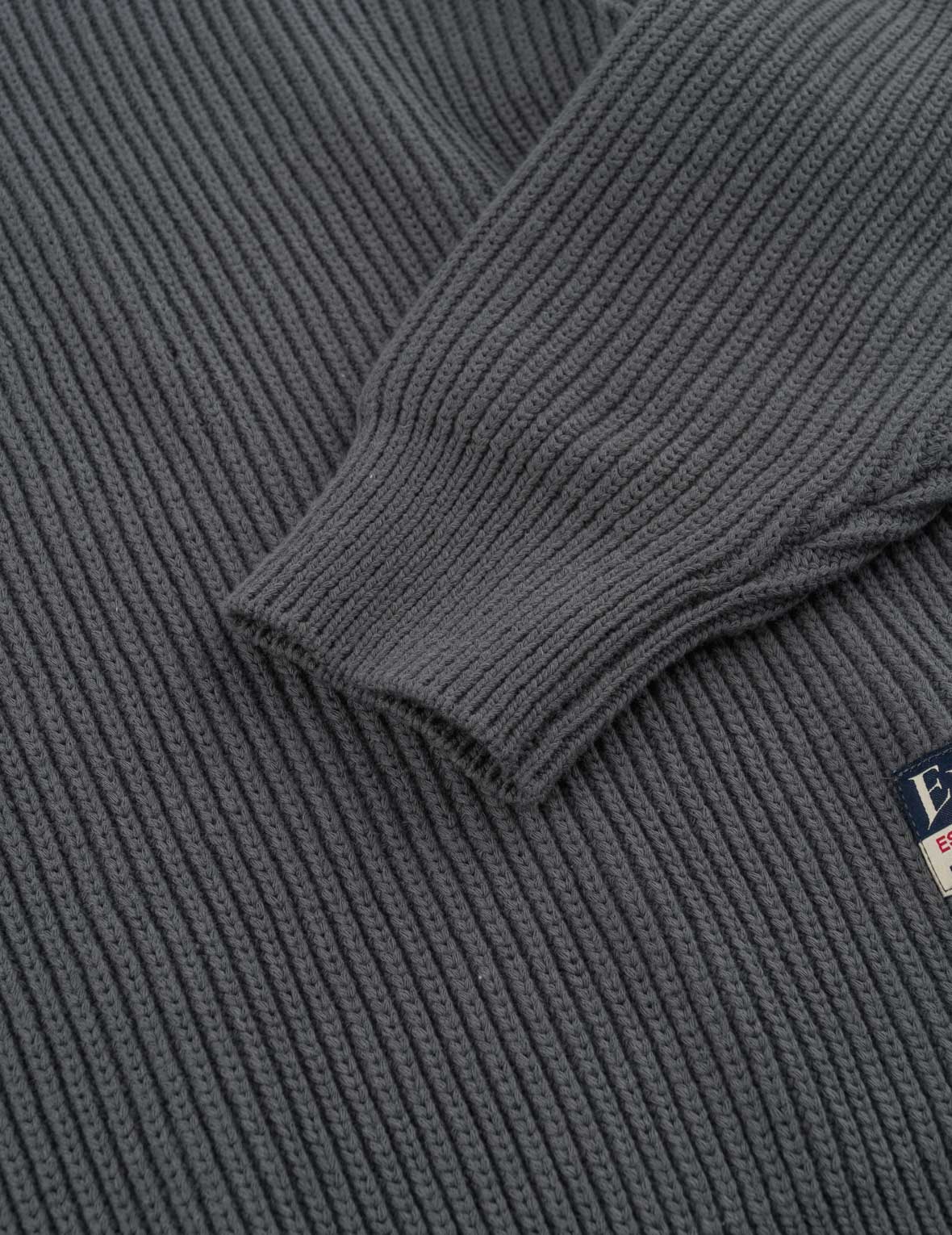 Seagull Embroidered Half-Zip Knit Pullover