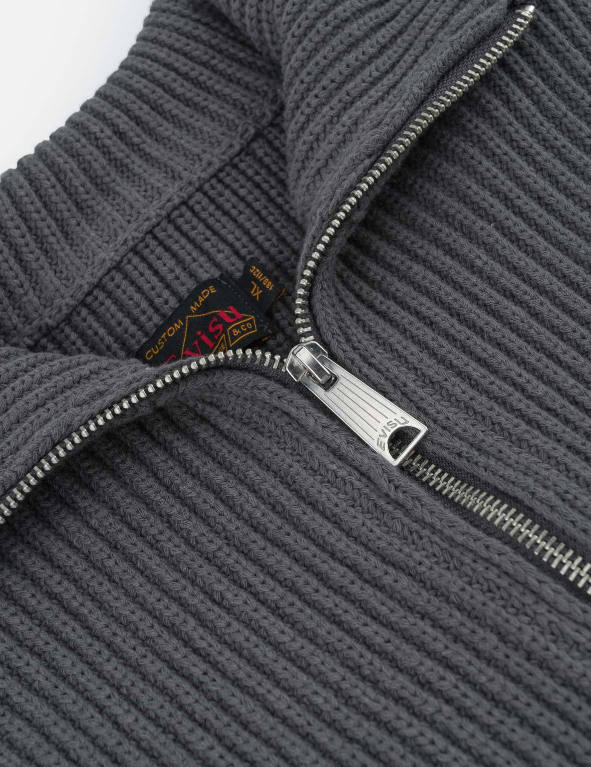 Seagull Embroidered Half-Zip Knit Pullover