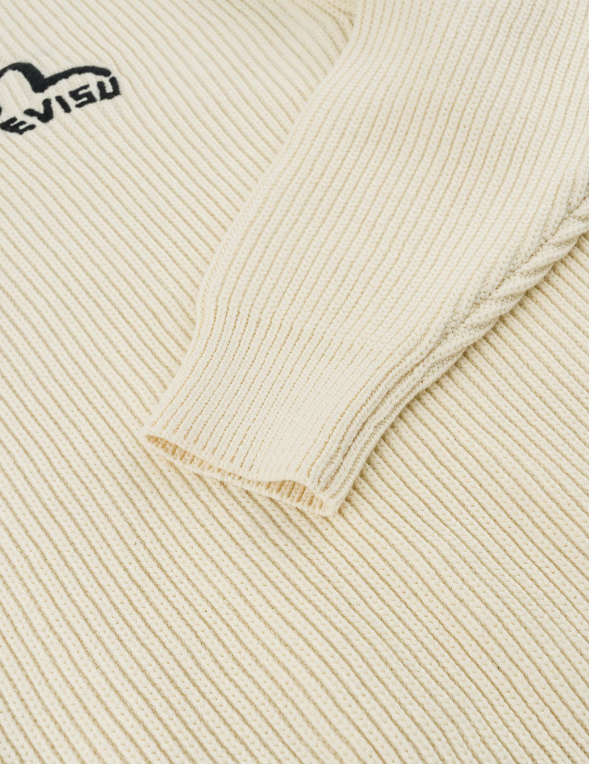 Seagull Embroidered Half-Zip Knit Pullover