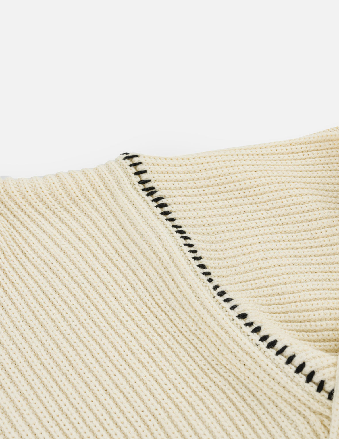Seagull Embroidered Half-Zip Knit Pullover