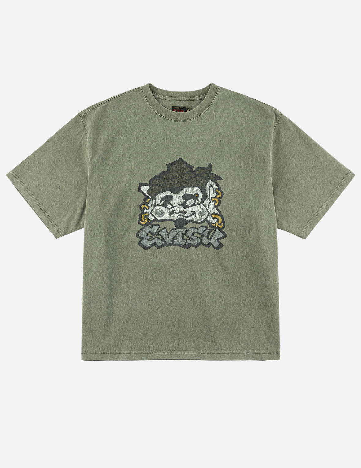 Godhead & Evisu Logo Printed T-Shirt