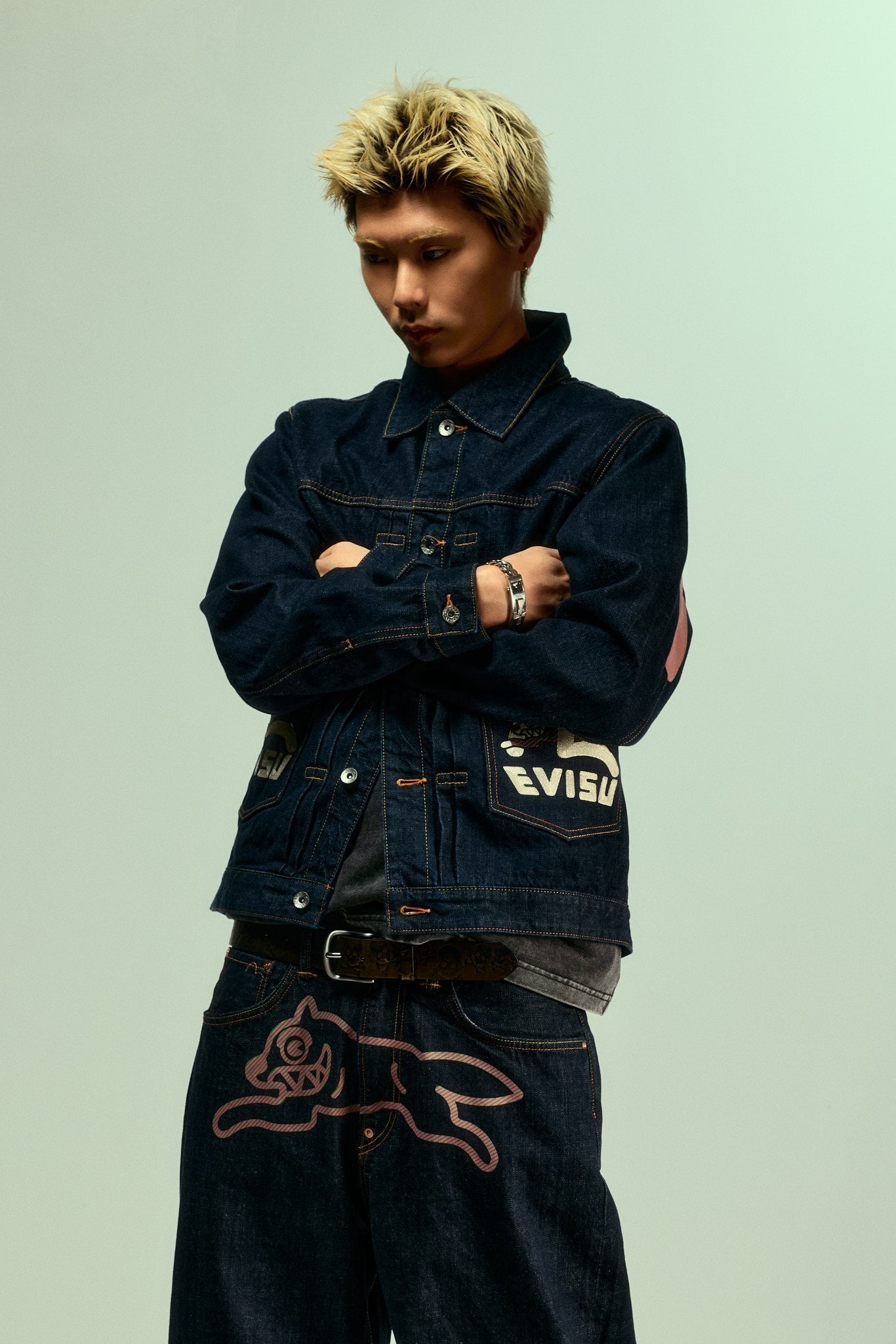 EVISU X ICECREAM Seagull Denim Jacket