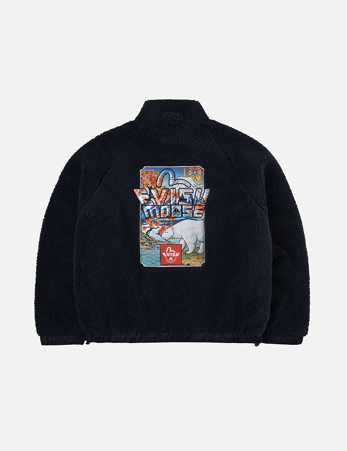 EVISU X MOOSE KNUCKLES 浮世绘羊羔绒外套