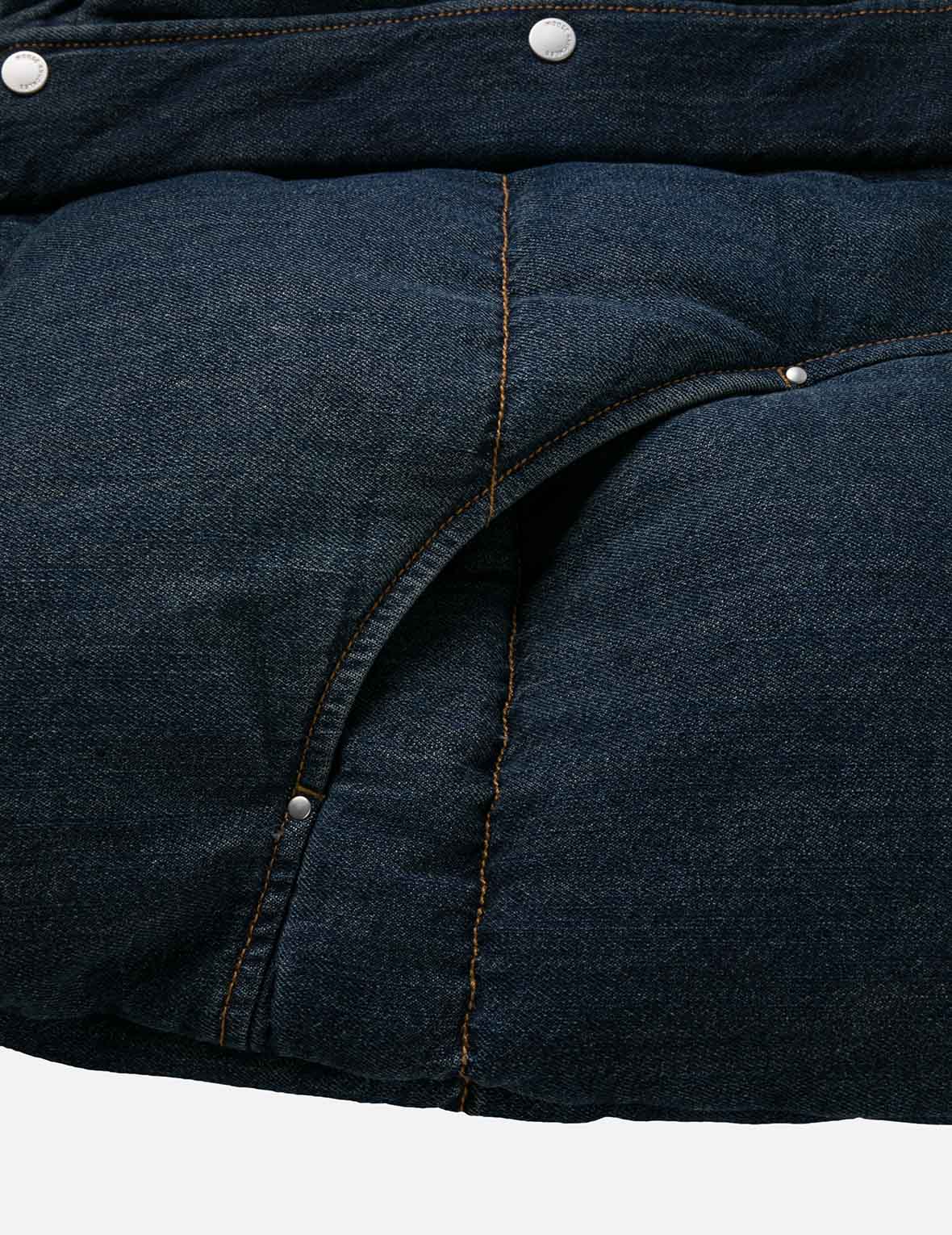 EVISU X MOOSE KNUCKLES 浮世绘牛仔背心羽绒