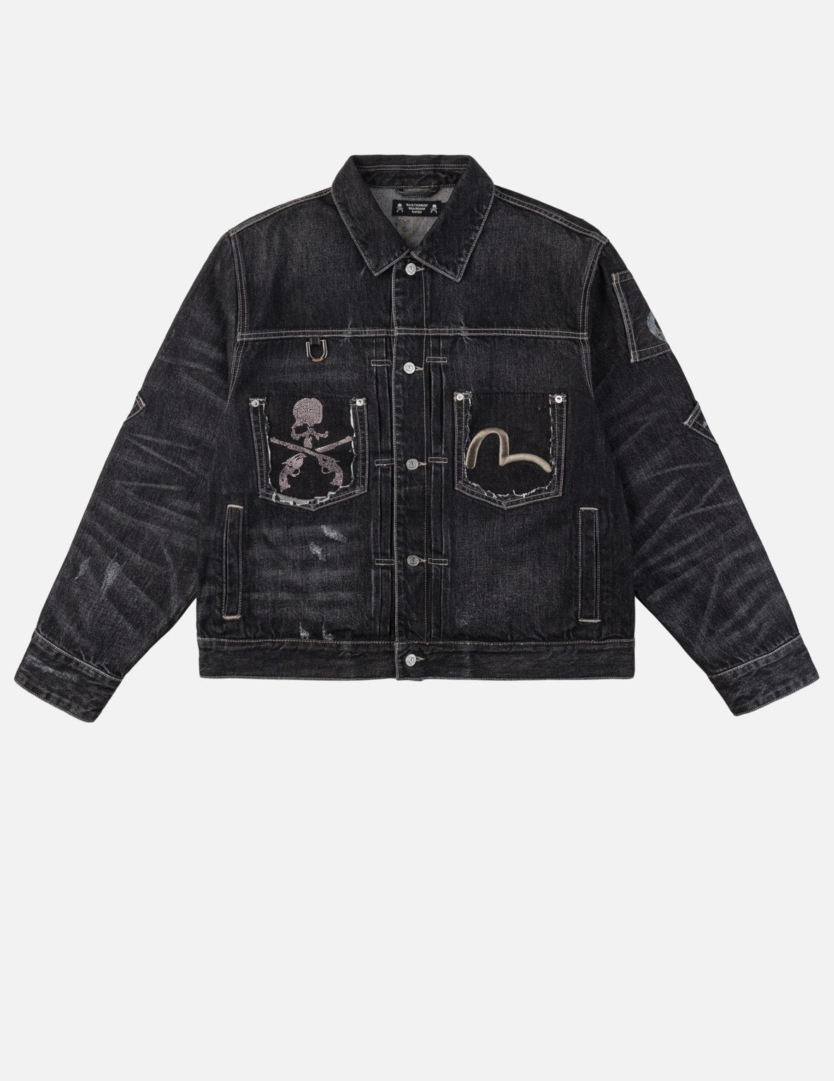 EVISU x mastermind JAPAN x roarguns Washed Multi-Pocket Type II Denim Jacket