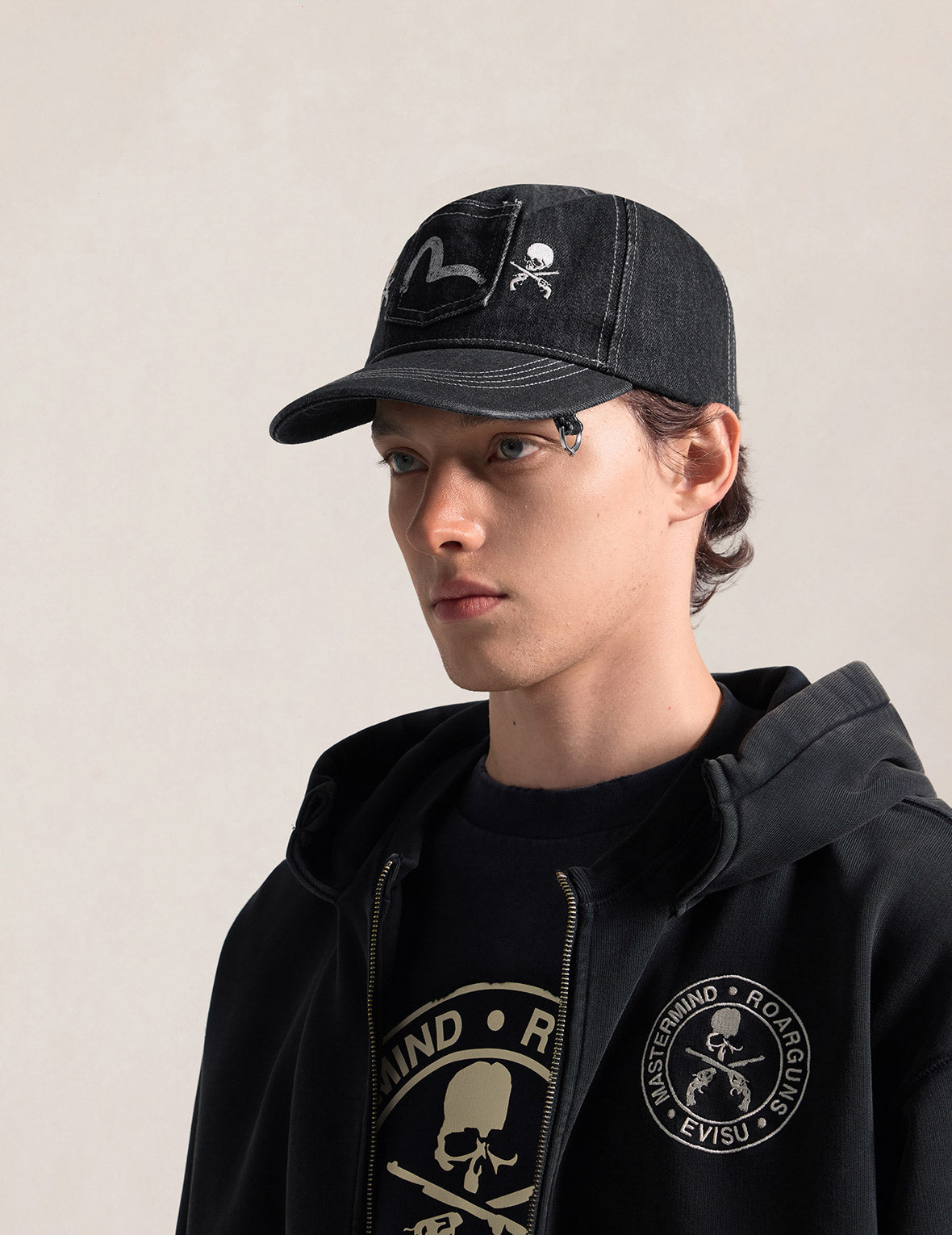 EVISU x mastermind JAPAN x roarguns Seagull Pocket Dad Cap