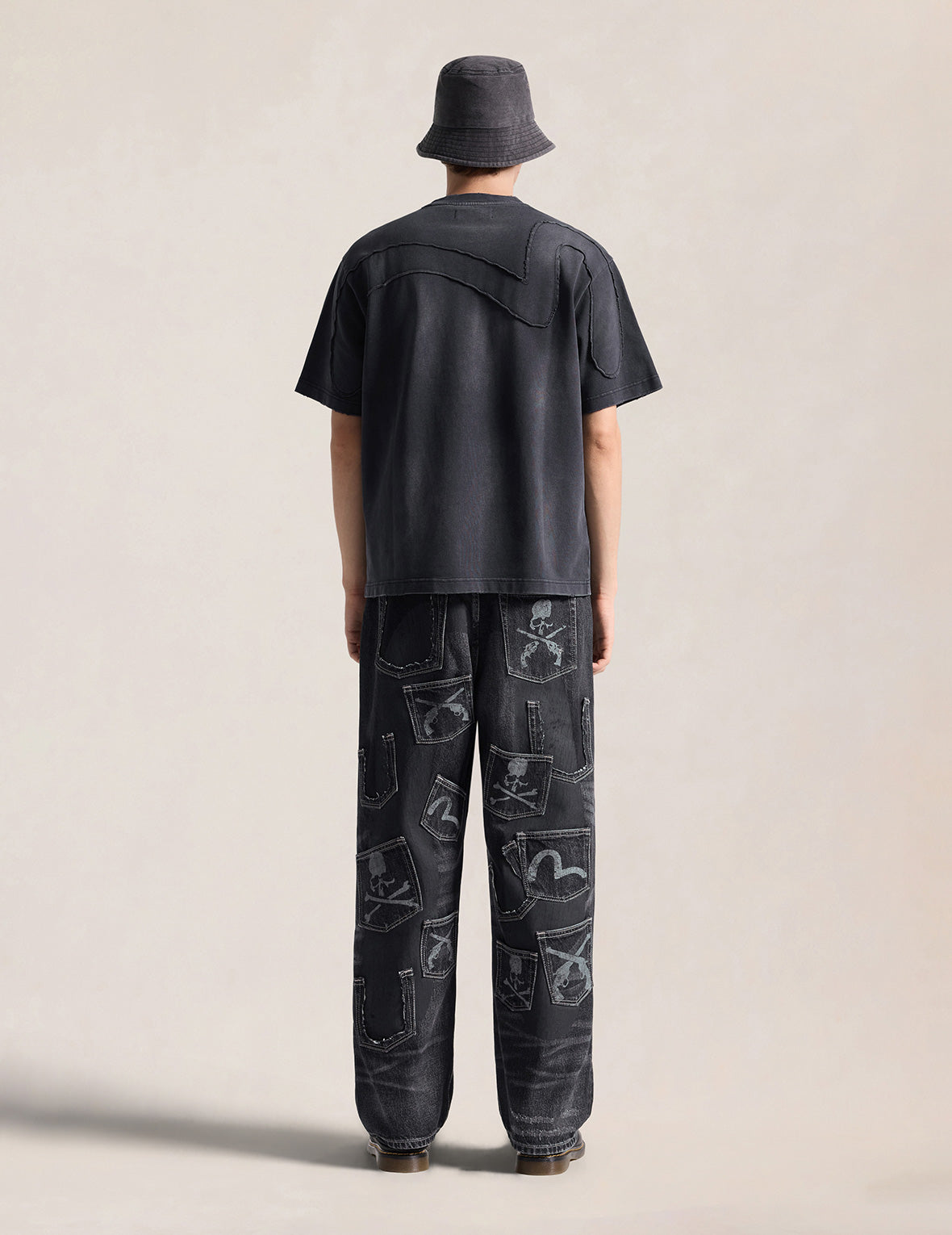 EVISU x mastermind JAPAN x roarguns 水洗多口袋赤耳牛仔裤