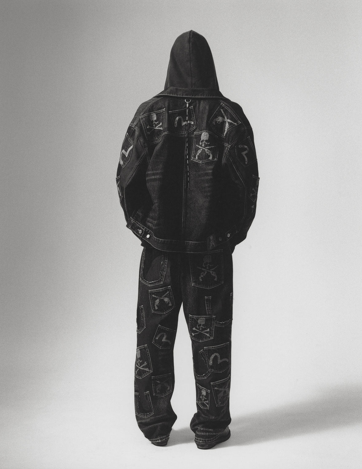 EVISU x mastermind JAPAN x roarguns 水洗多口袋赤耳牛仔裤