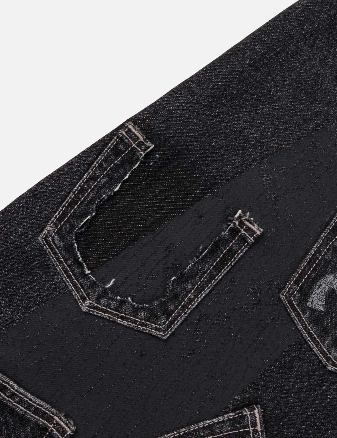 EVISU x mastermind JAPAN x roarguns 水洗多口袋赤耳牛仔裤