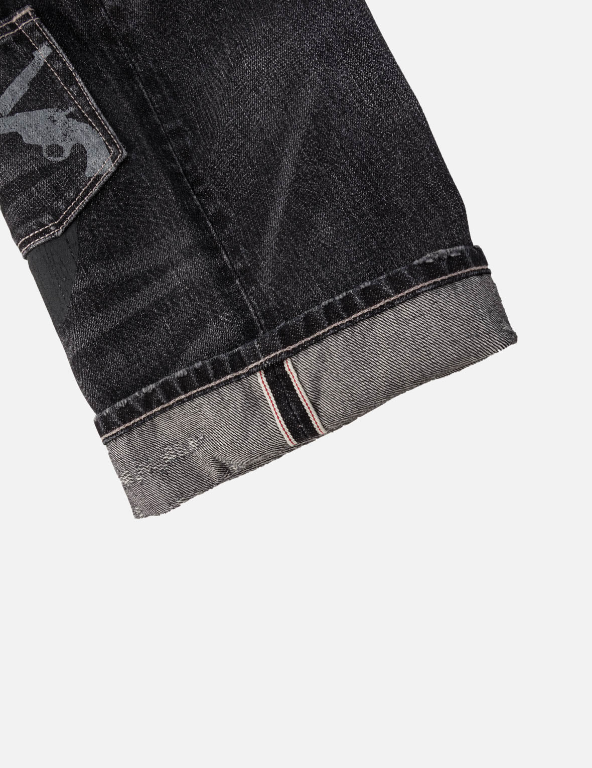 EVISU x mastermind JAPAN x roarguns 水洗多口袋赤耳牛仔裤