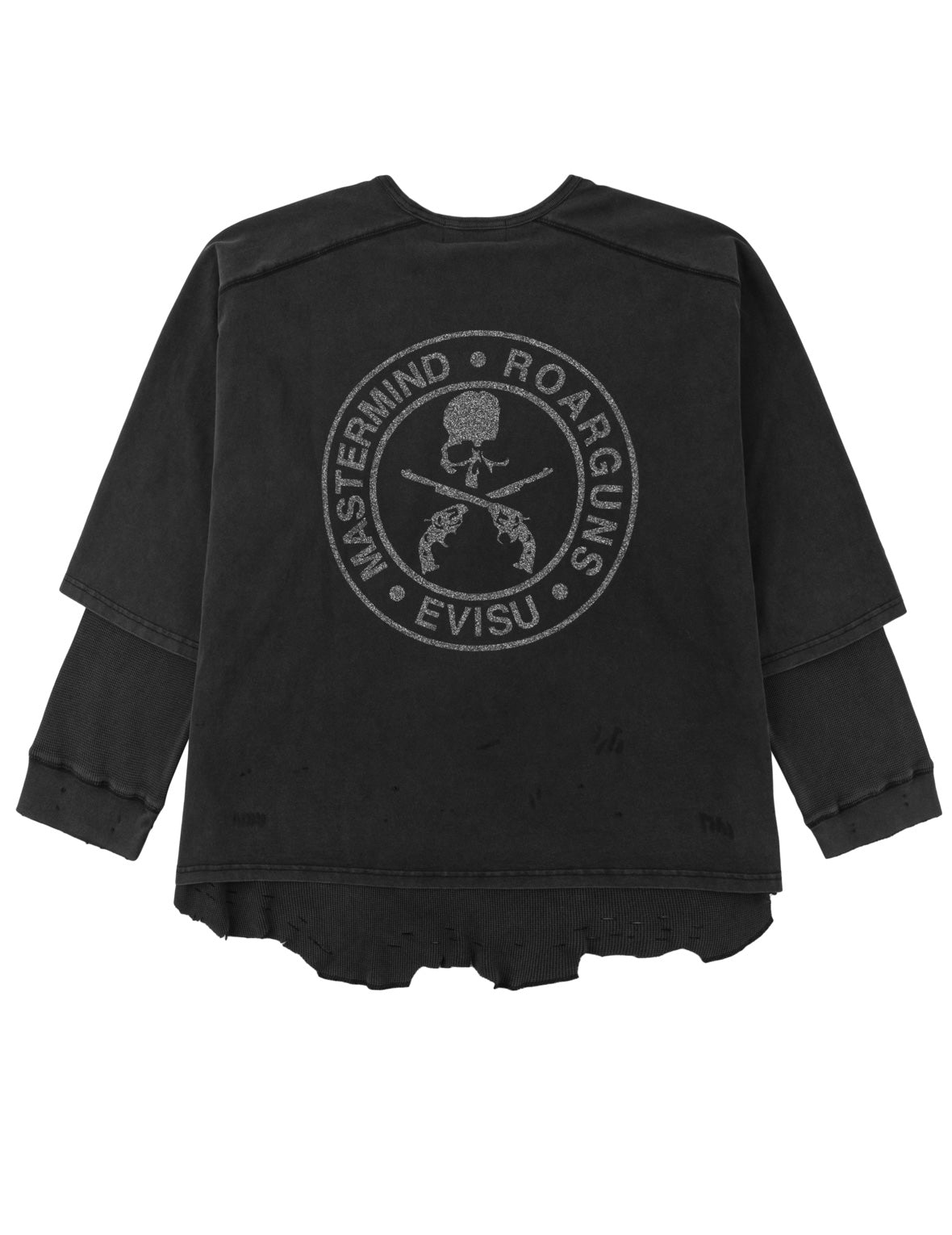 EVISU x mastermind JAPAN x roarguns Distressed Layered Long-Sleeve T-Shirt