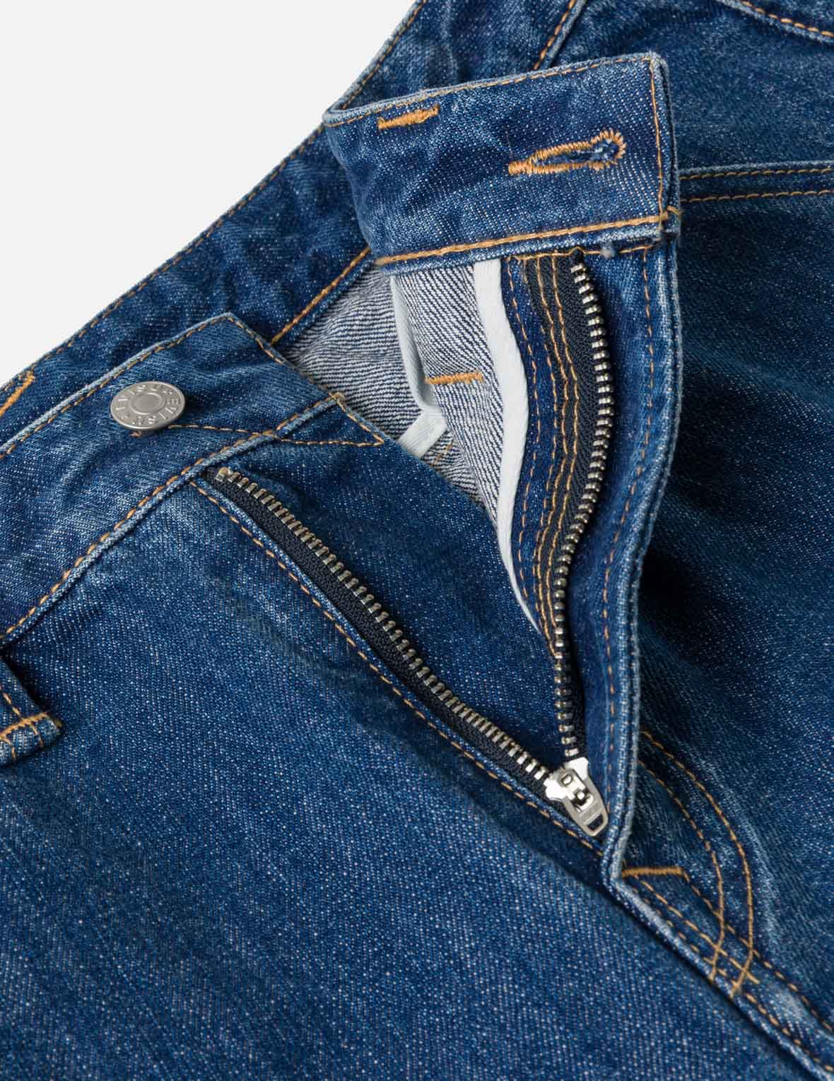 Multi-Pocket Seagull Dark Indigo Jorts