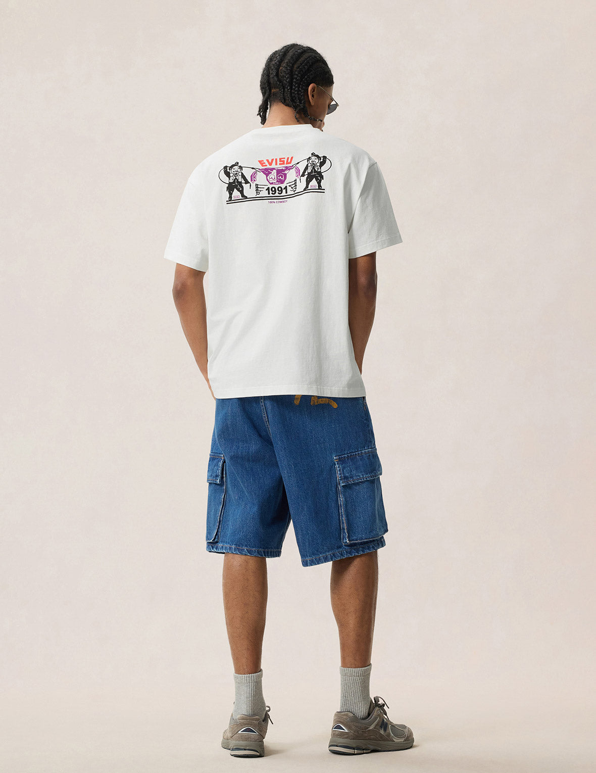 Multi-Pocket Seagull Dark Indigo Jorts