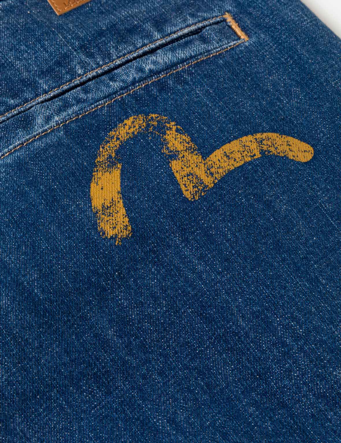 Multi-Pocket Seagull Dark Indigo Jorts