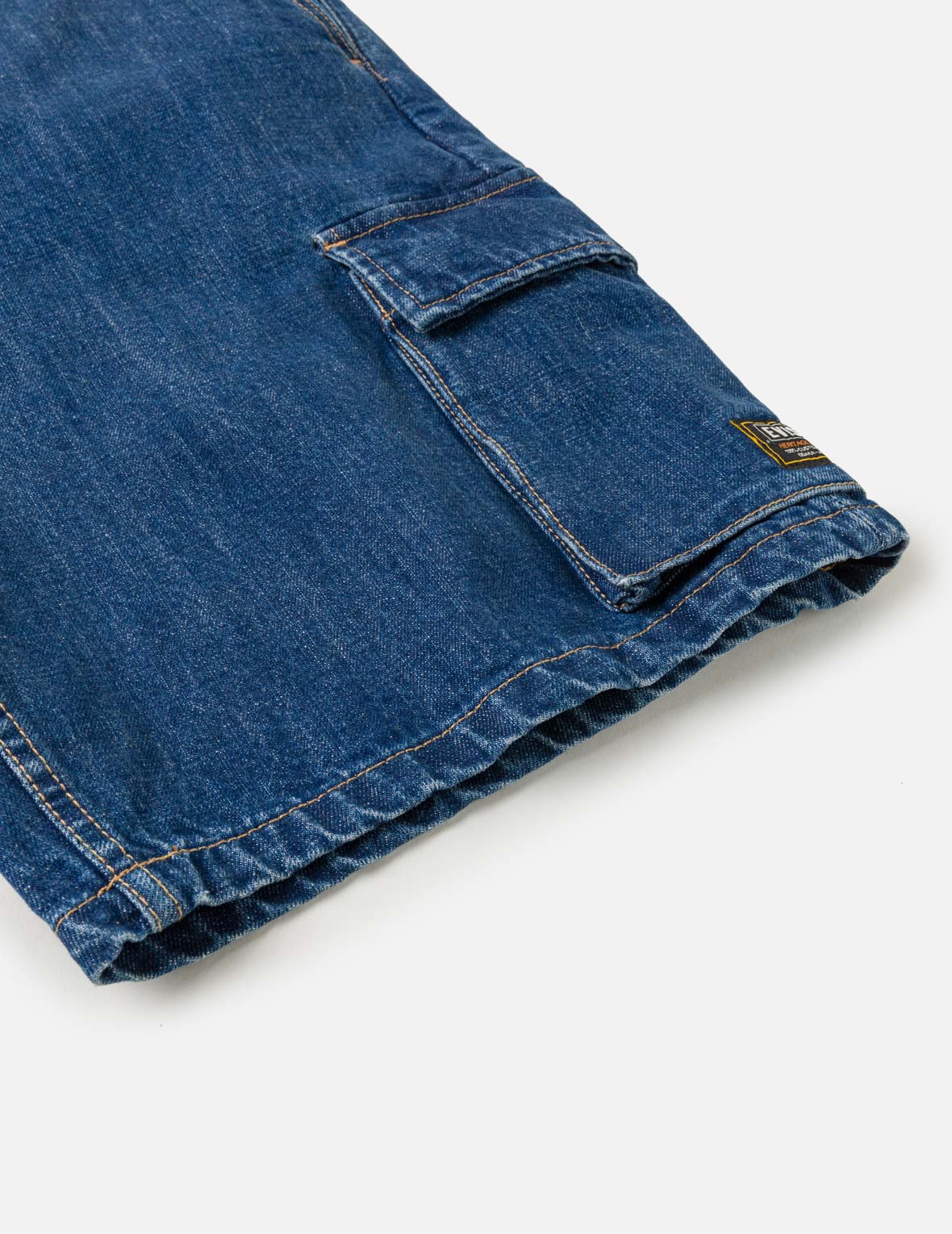 Multi-Pocket Seagull Dark Indigo Jorts