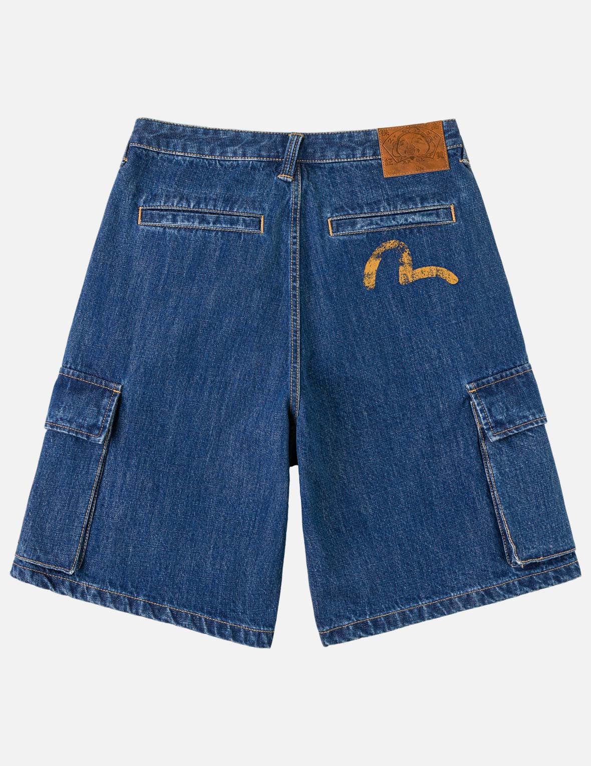 Multi-Pocket Seagull Dark Indigo Jorts