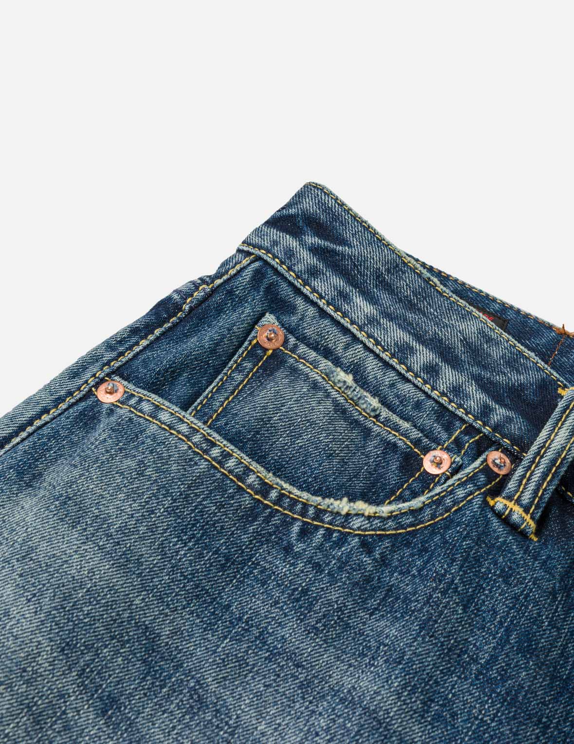 Heavy Washed and Distressed Jeans