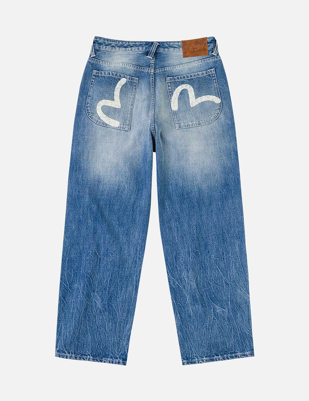 Seagull Print Double Knee Jeans – EVISU