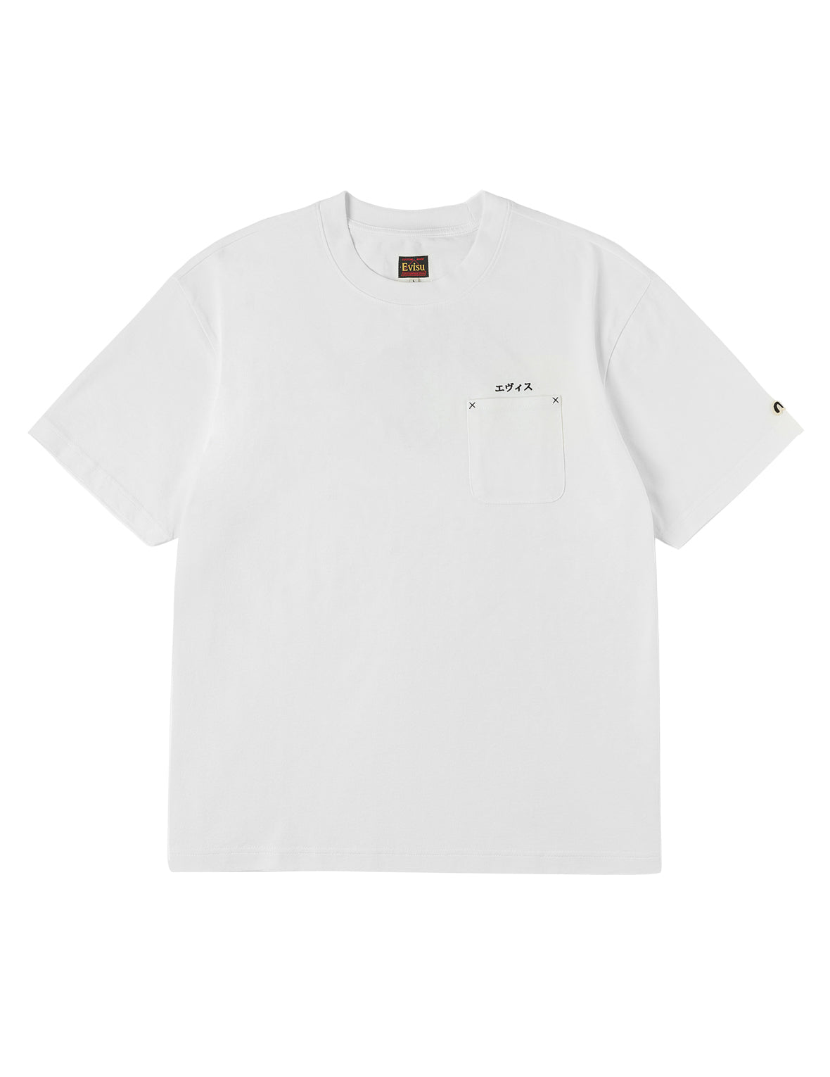 Japanese Logo Embroidery Pocket T-shirt