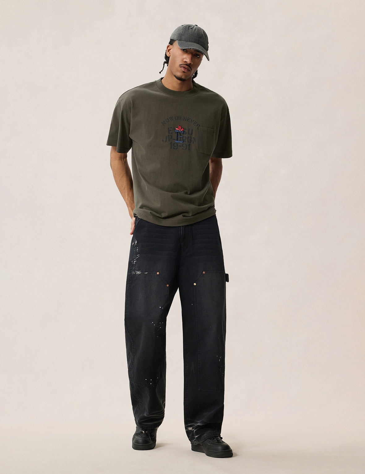 Cowboy Hat E and Origin Logo T-shirt