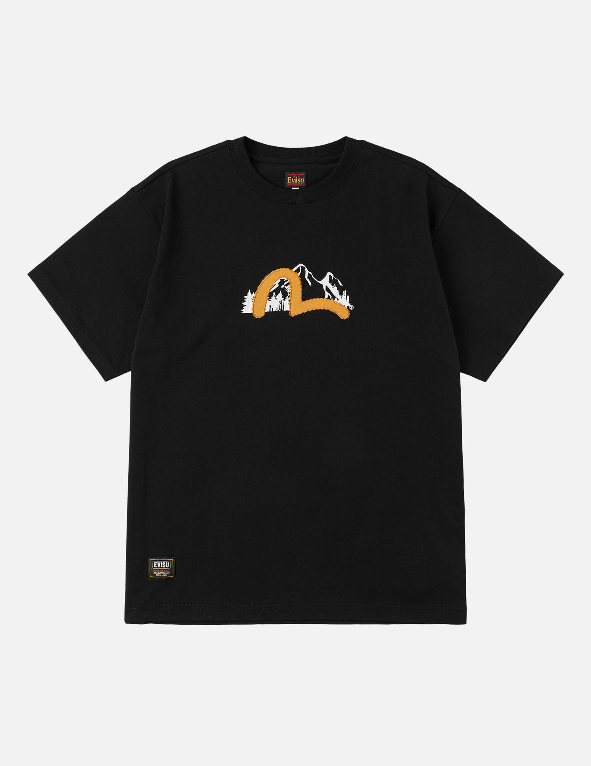 Western Landscape Seagull Embroidery T-shirt