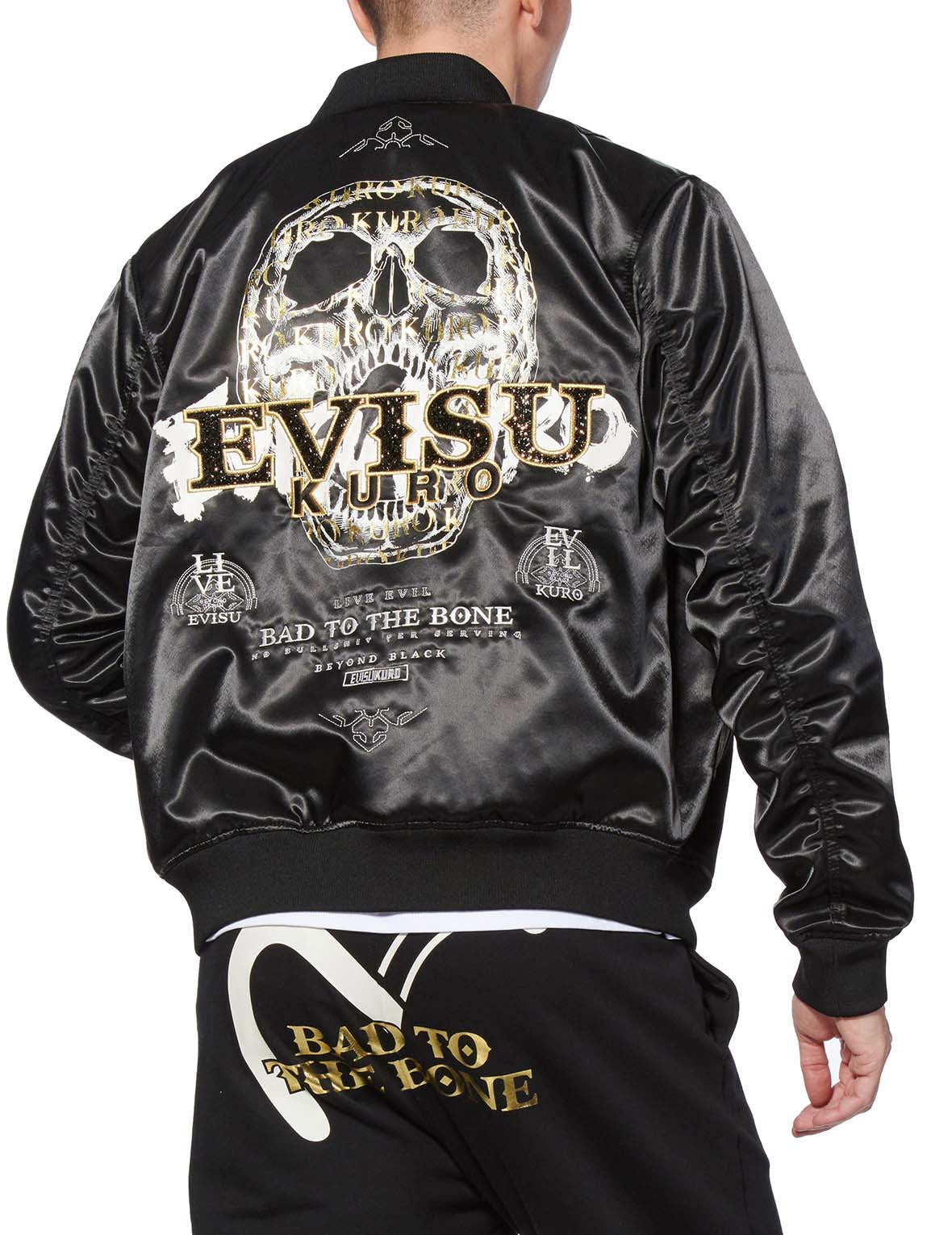 Swarovski Crystal Logo MA-1 Bomber Jacket