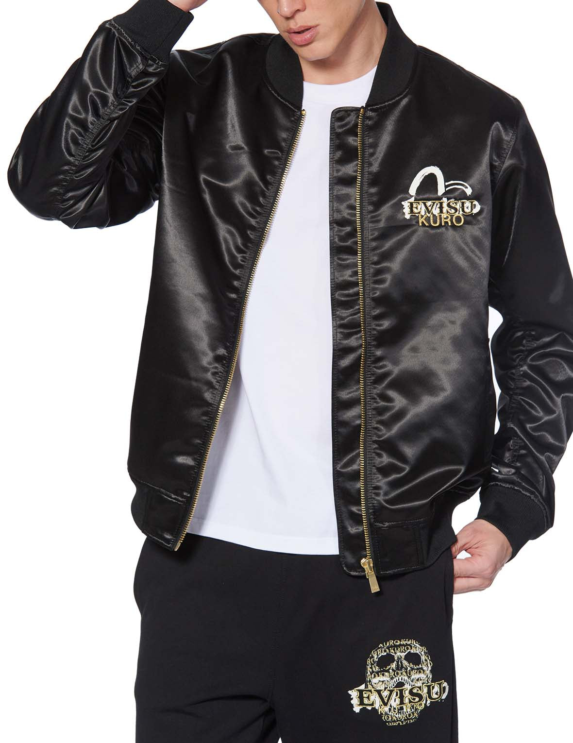 Swarovski Crystal Logo MA-1 Bomber Jacket