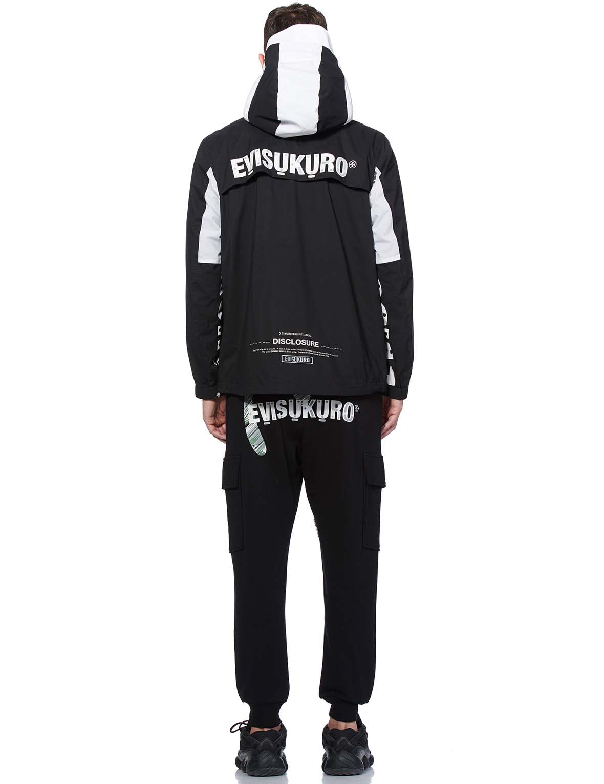 Reflective Herringbone Strap Windbreaker