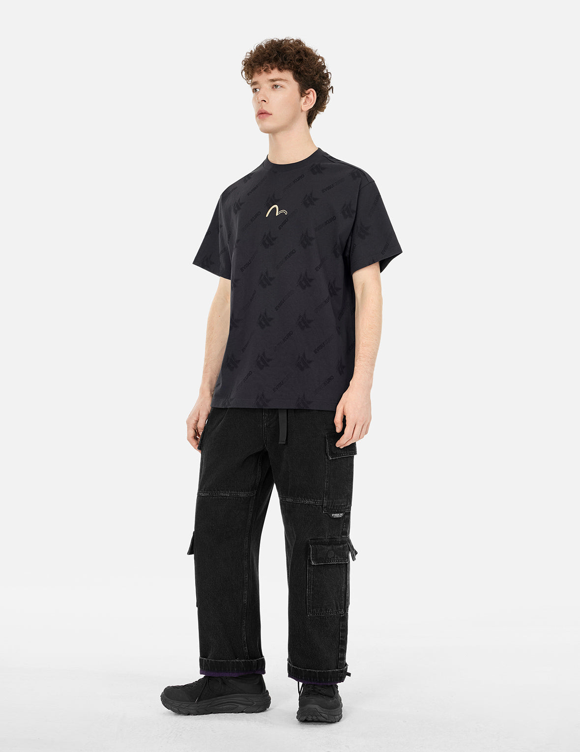 Monogram Logo Print Relax Fit T-shirt