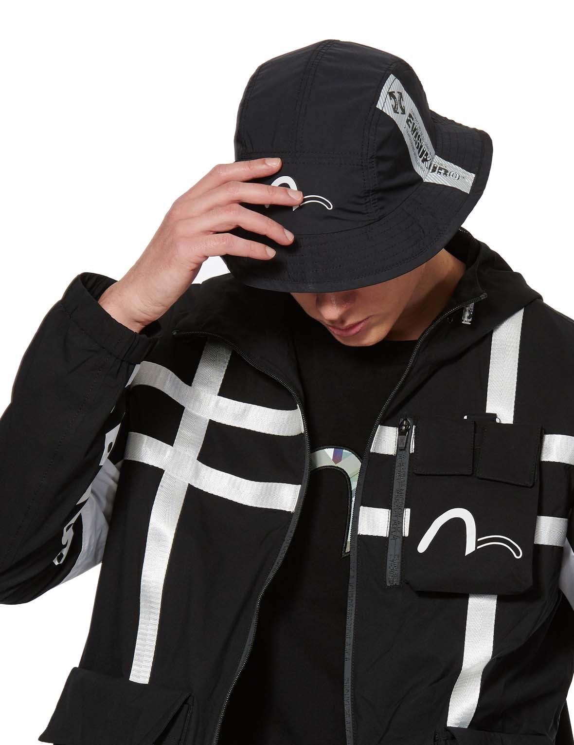 Logo Print Panel Bucket Hat