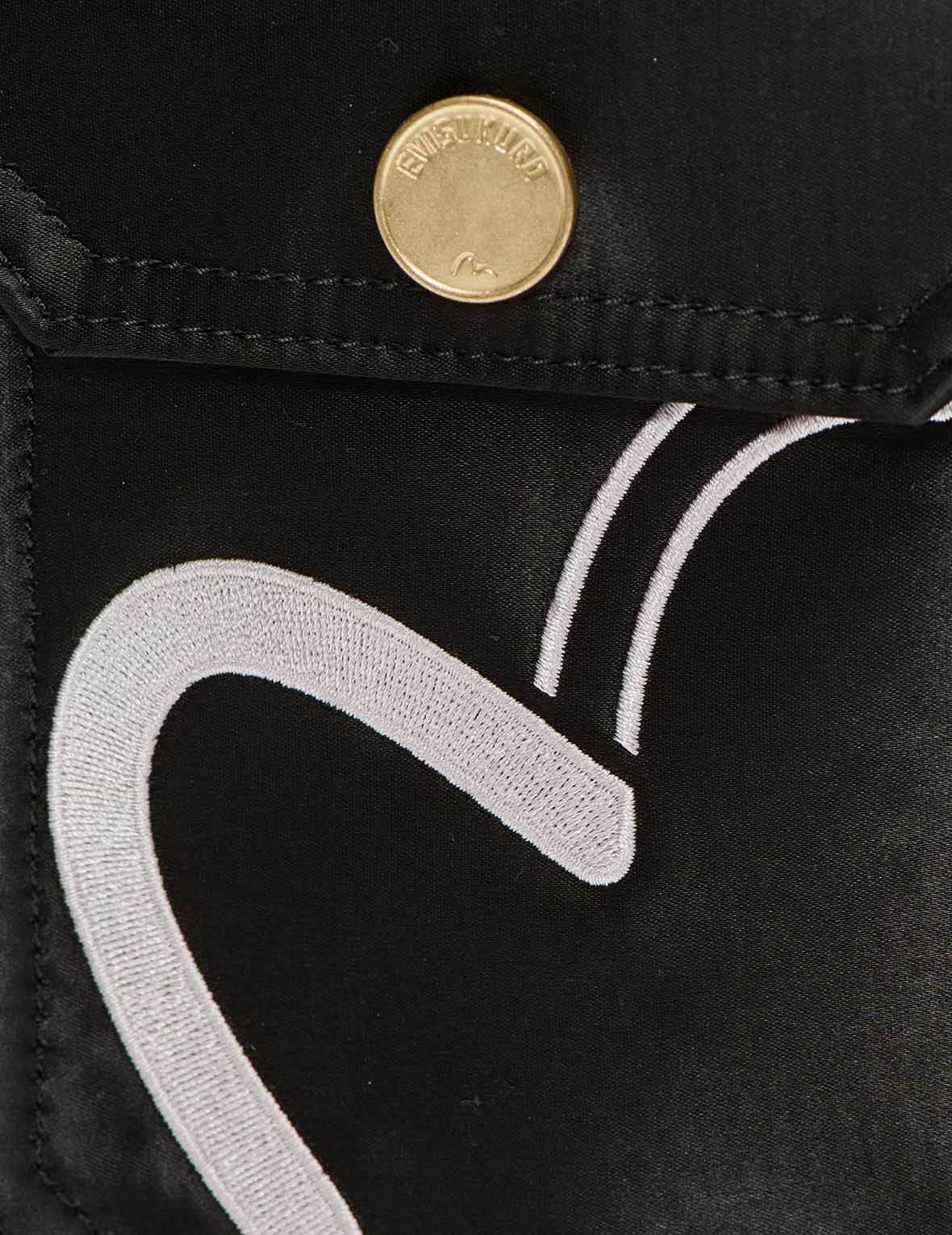 Wave Infused Logo Embroidered Backpack