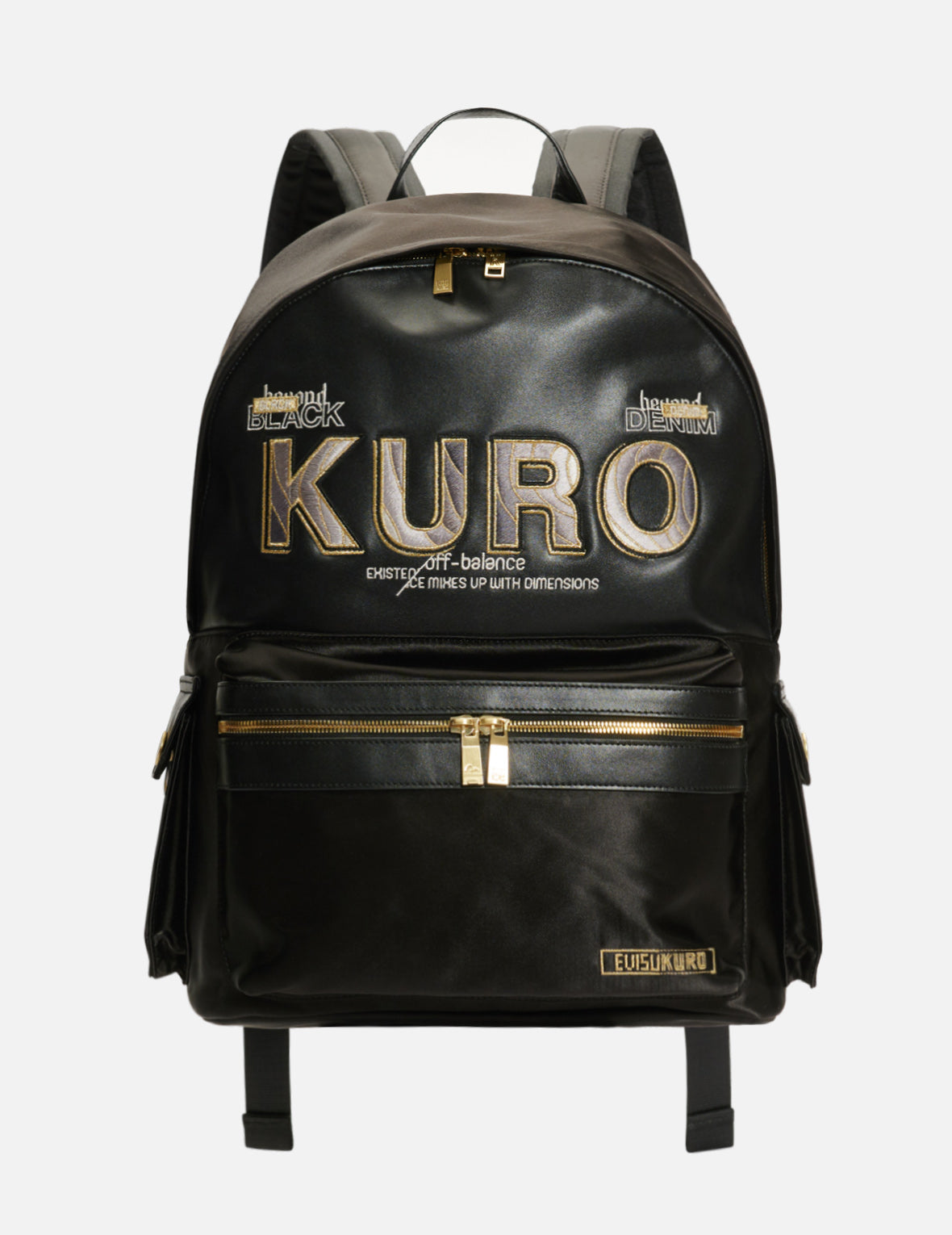 Wave Infused Logo Embroidered Backpack