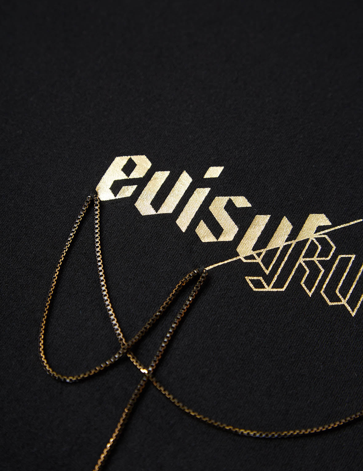 Draped Metal Chain T-shirt