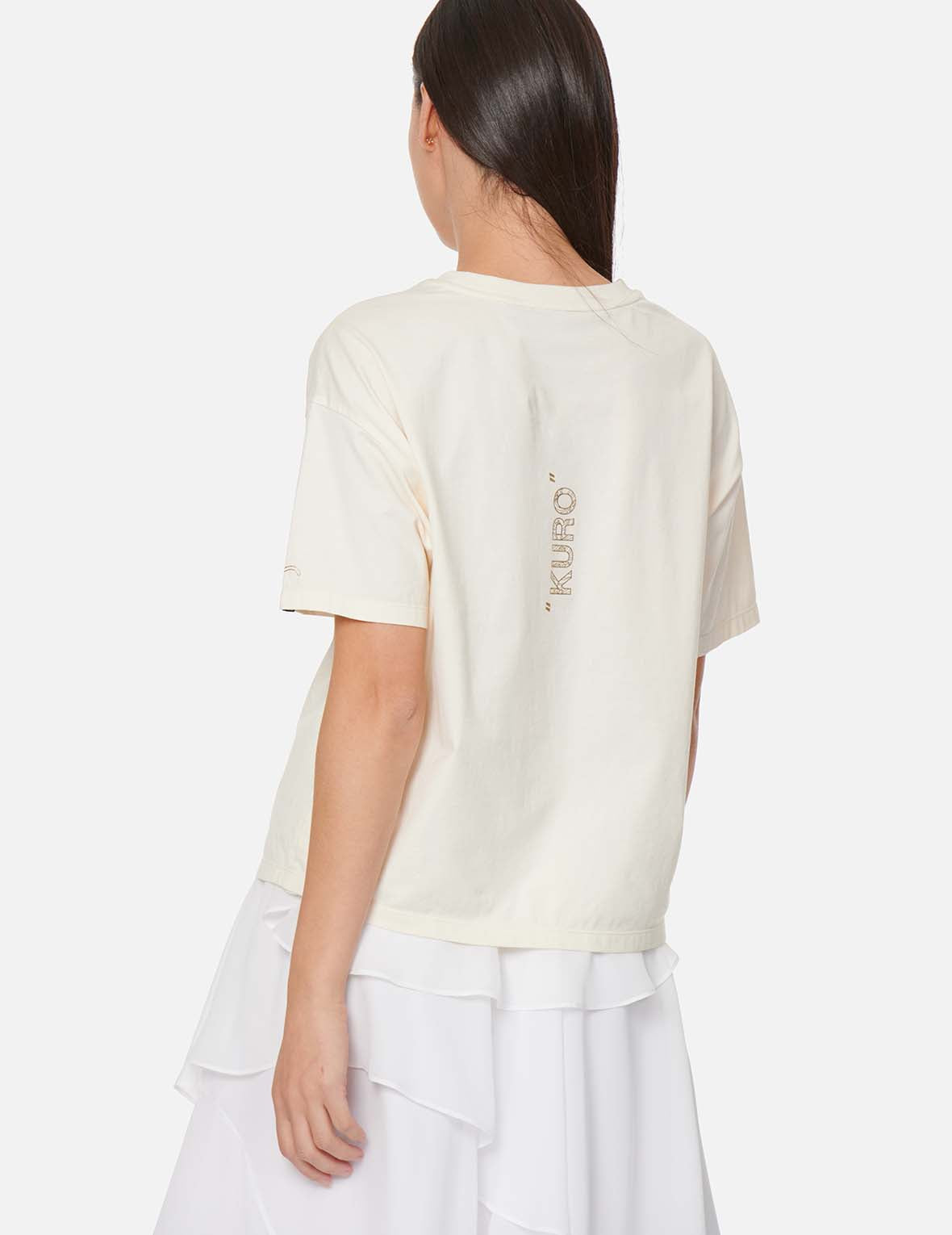 Draped Metal Chain T-shirt