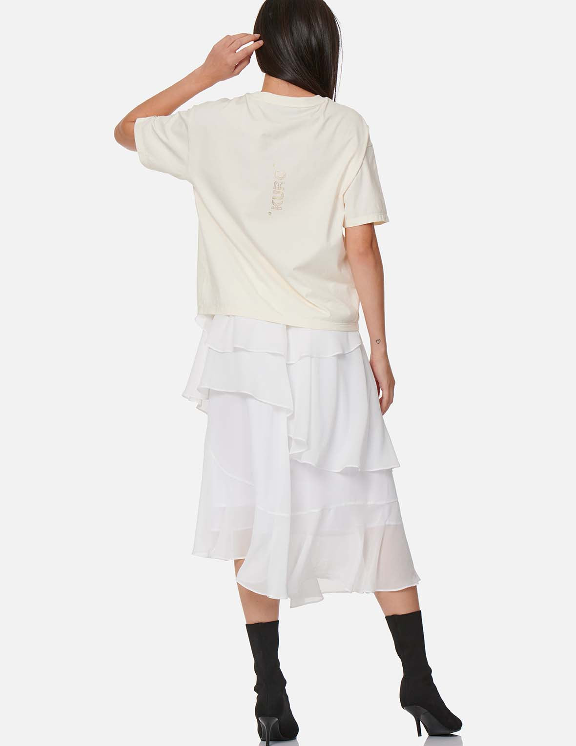 Draped Metal Chain T-shirt