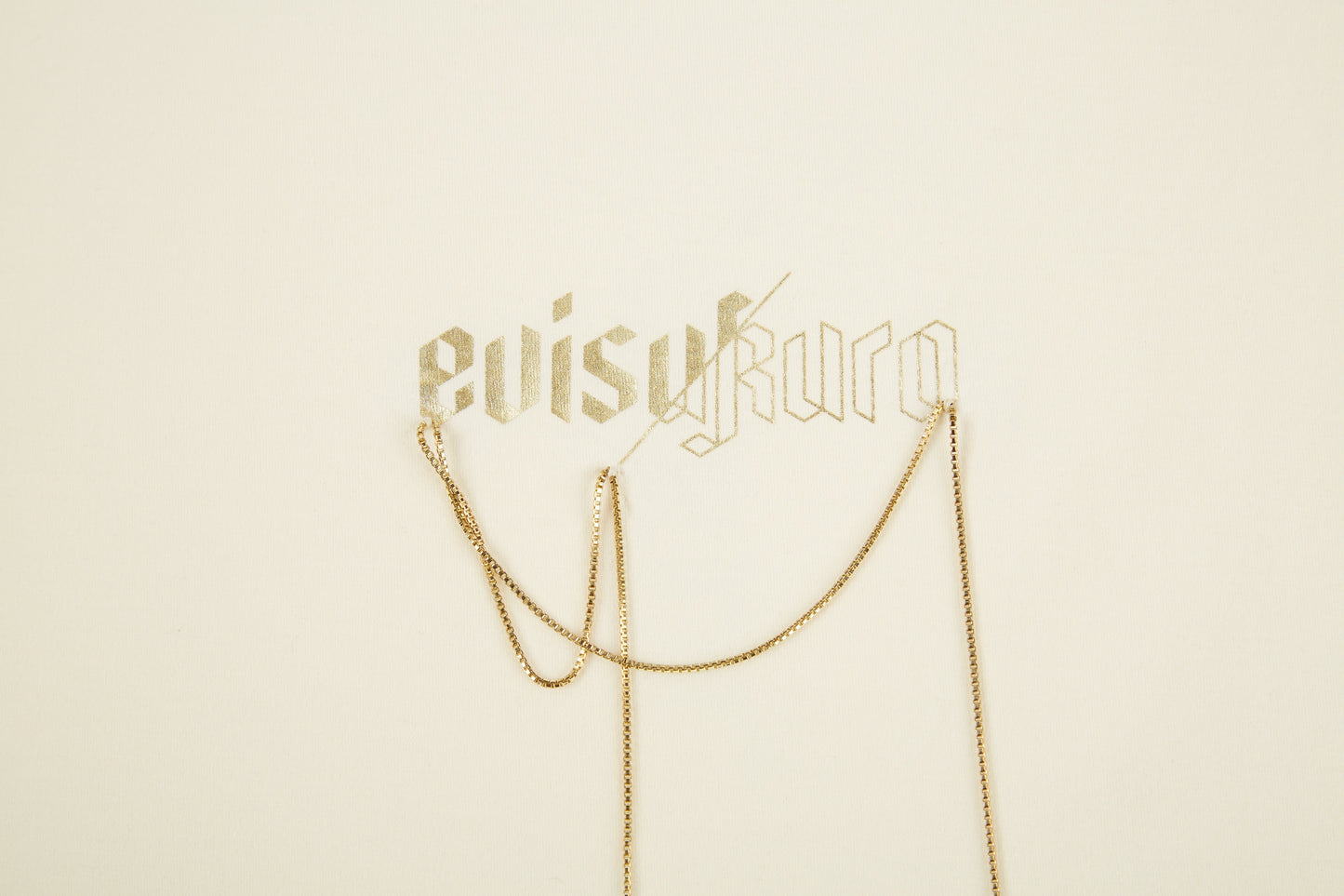 Draped Metal Chain T-shirt