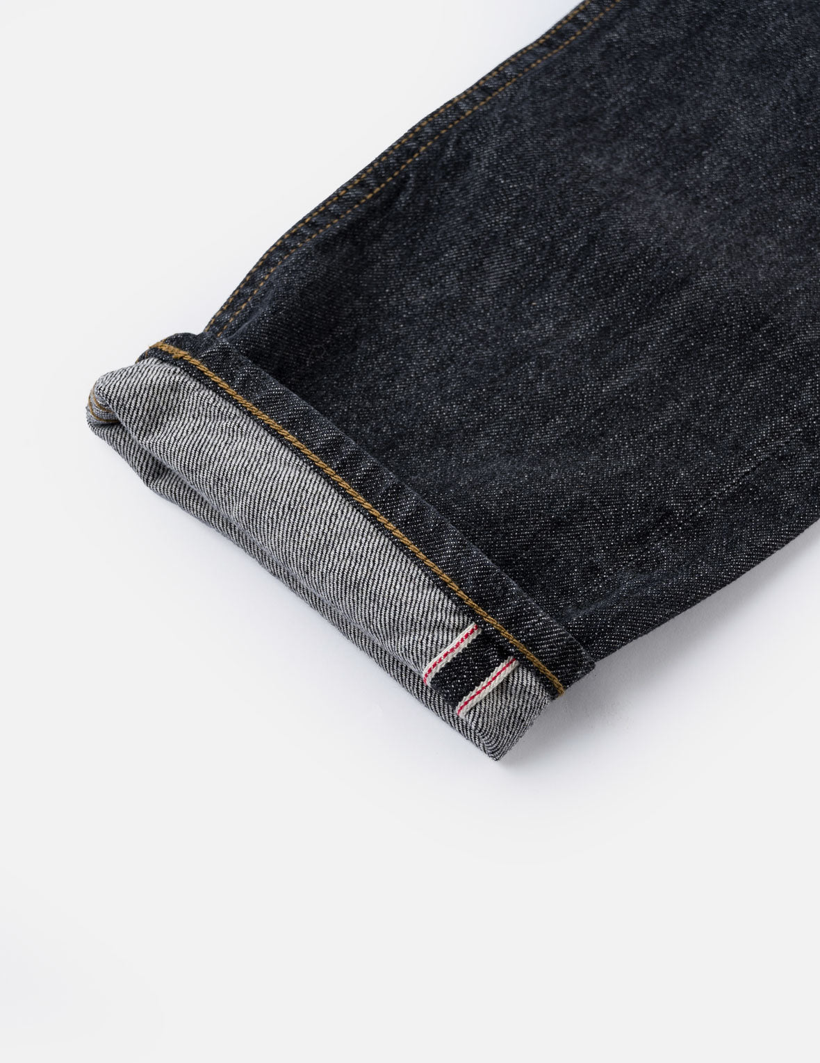 Black Washed Seagull Print Taper Fit Jeans #2017