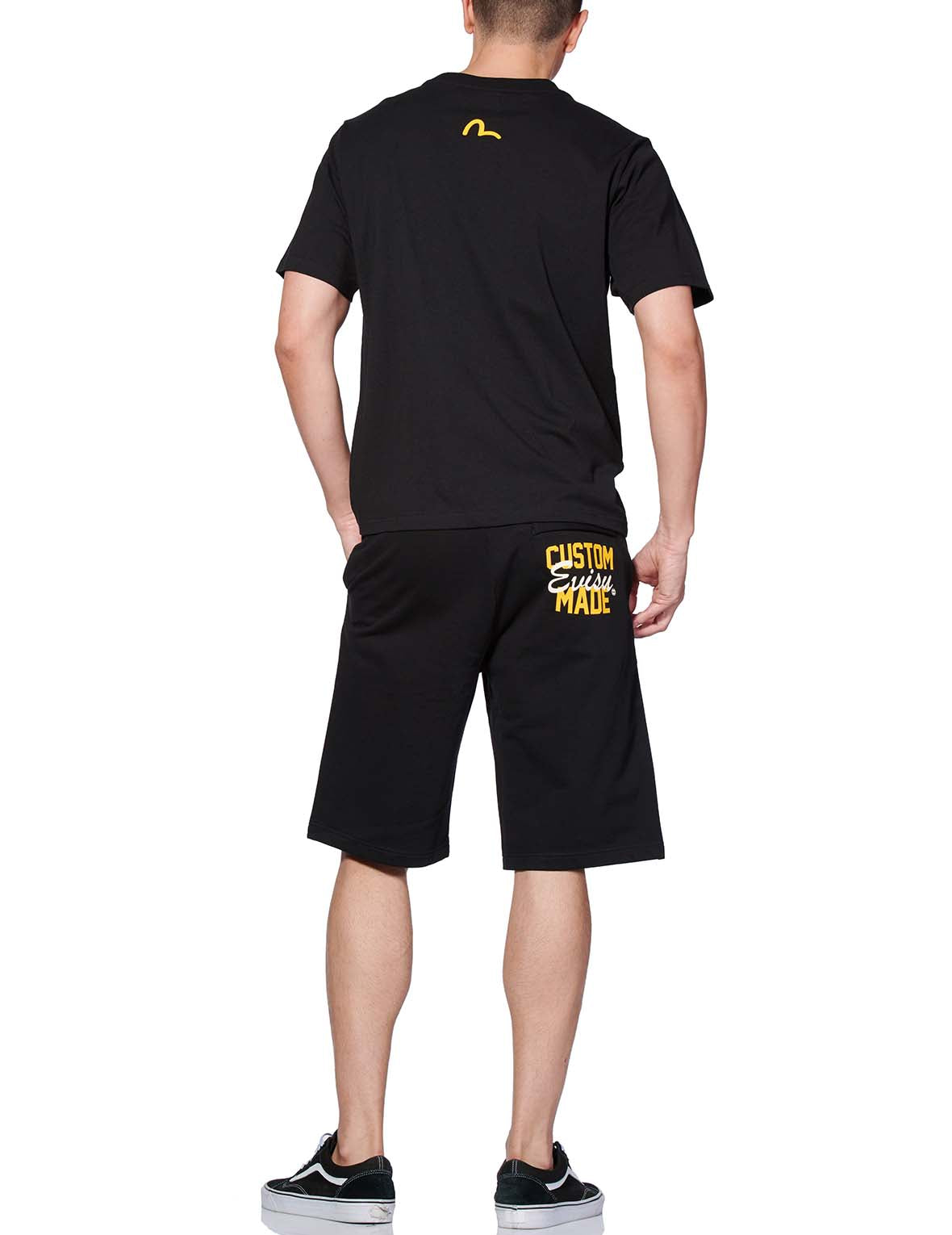 EVISU Custom Made Printed Sweat Shorts