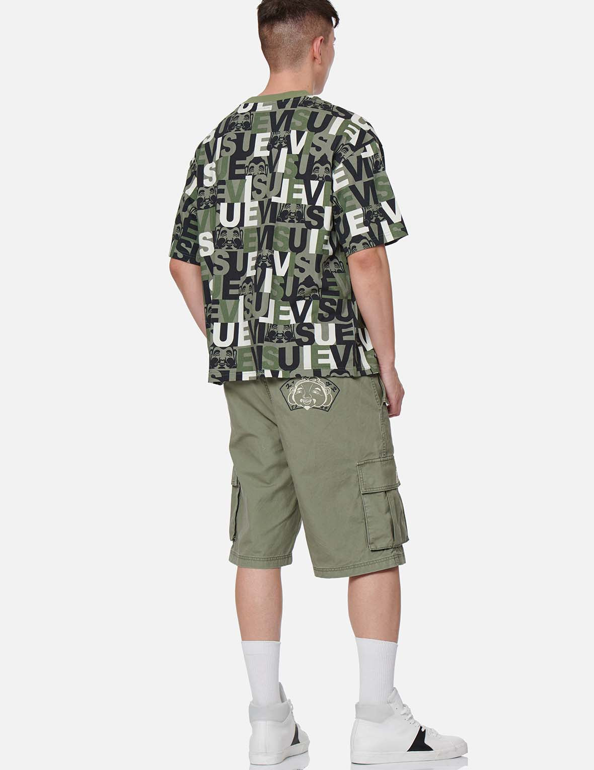 Godhead Embroidery Cargo Shorts