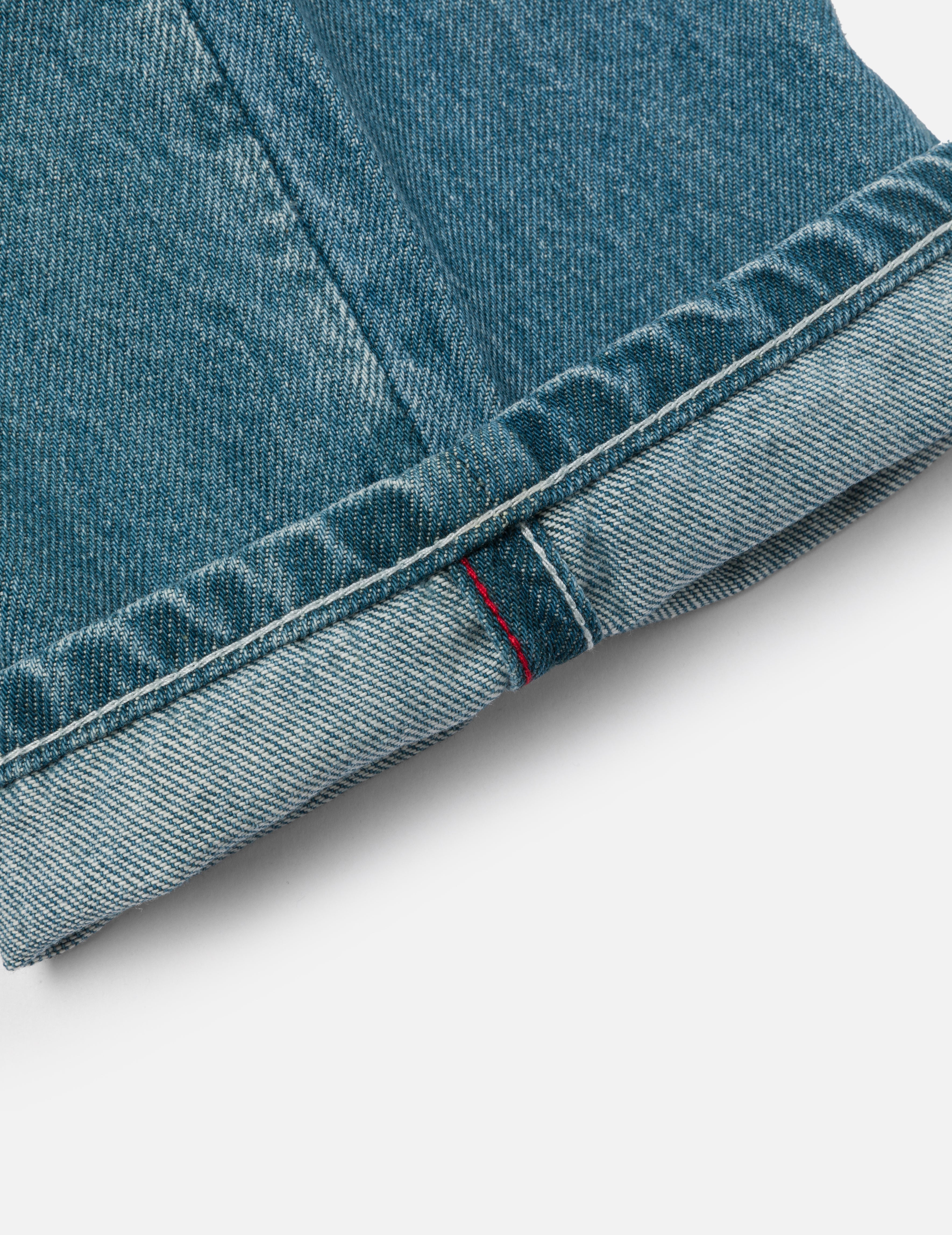 趣味海鸥印花口袋宽松版型牛仔裤 #2038