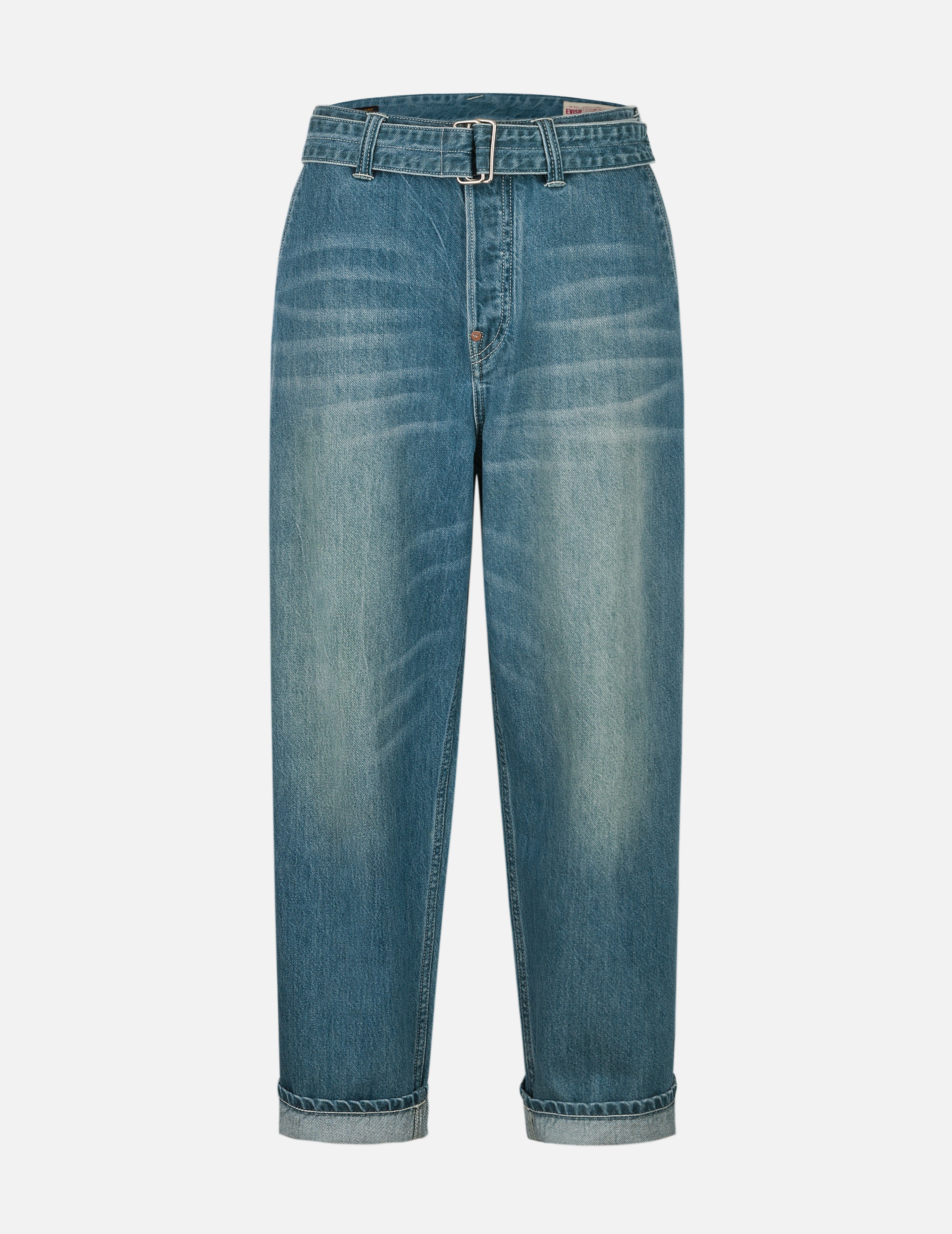 趣味海鸥印花口袋宽松版型牛仔裤 #2038