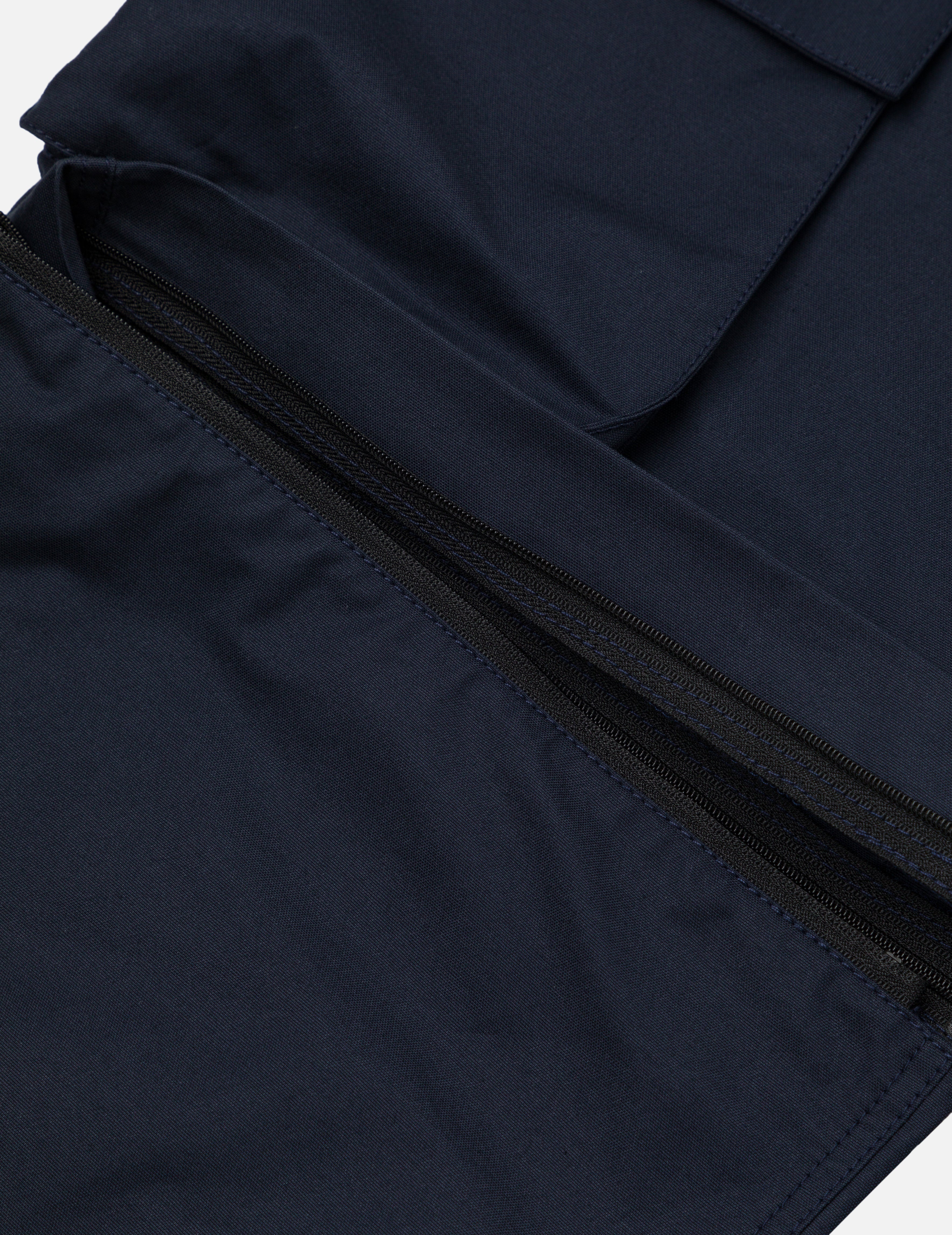 Kamon and Logo Prints Detachable Leg Panel Fashion Fit  Woven Cargo Jogger