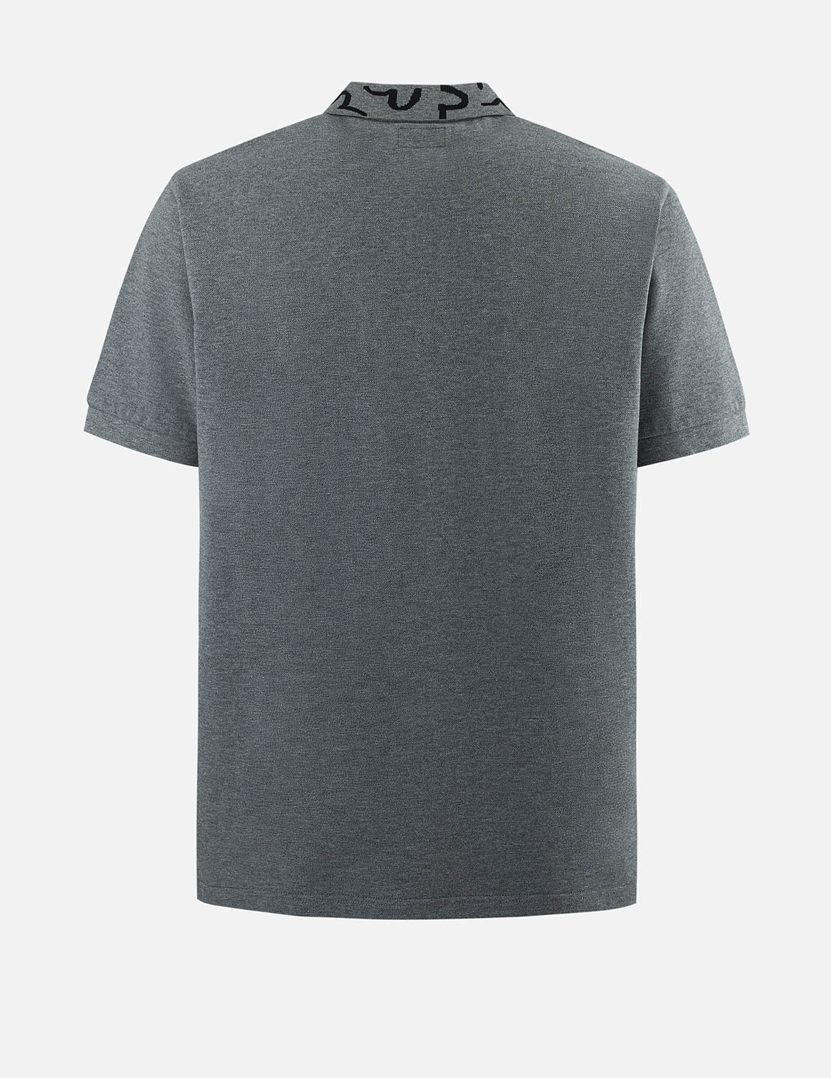 Logo Embroidery and Seagull Motif Collar Relax Fit Polo Shirt