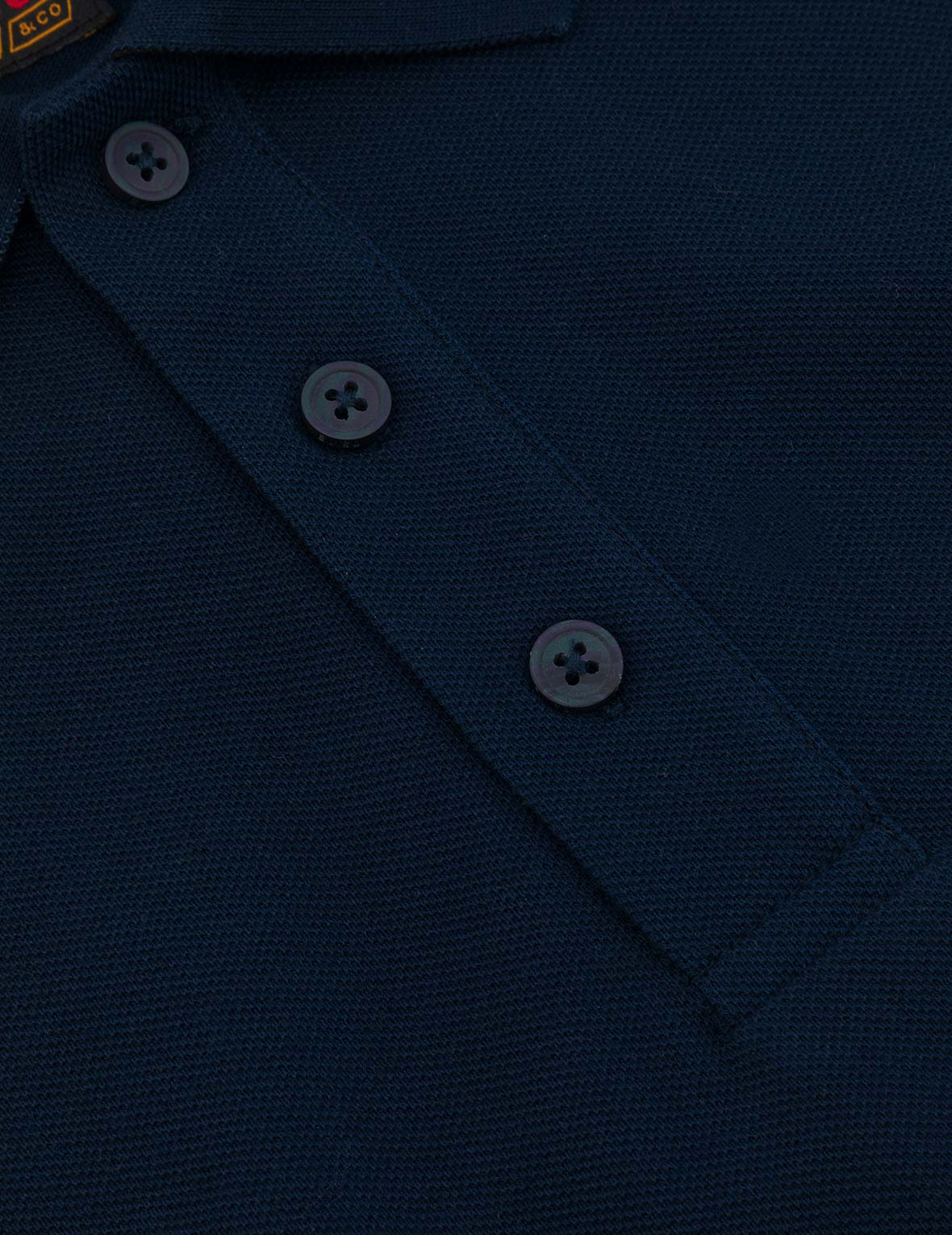 Logo Embroidery and Seagull Motif Collar Relax Fit Polo Shirt